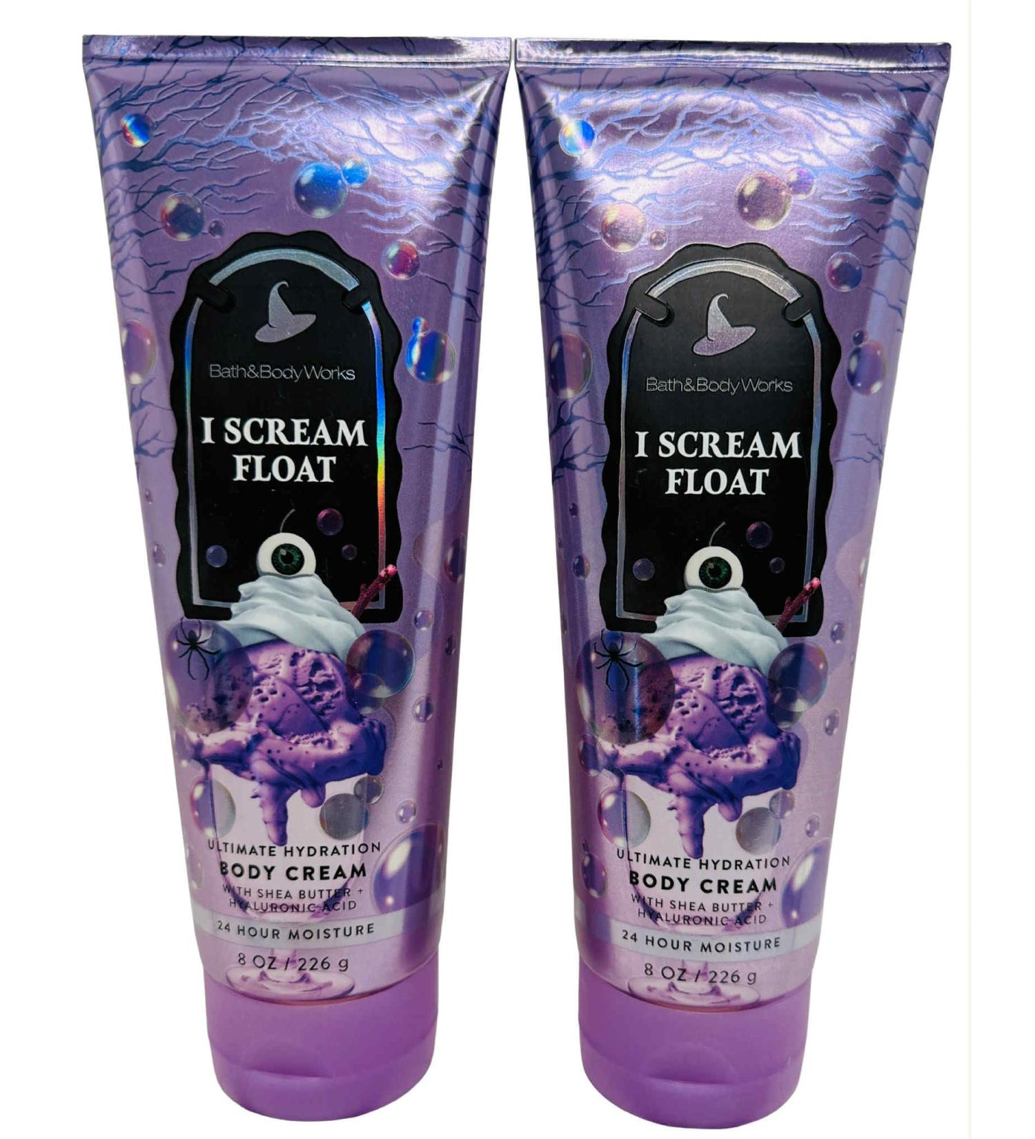 Bath & Body Works I Scream Float Ultimate Hydration Body Cream 8 Ounces Pack of 2