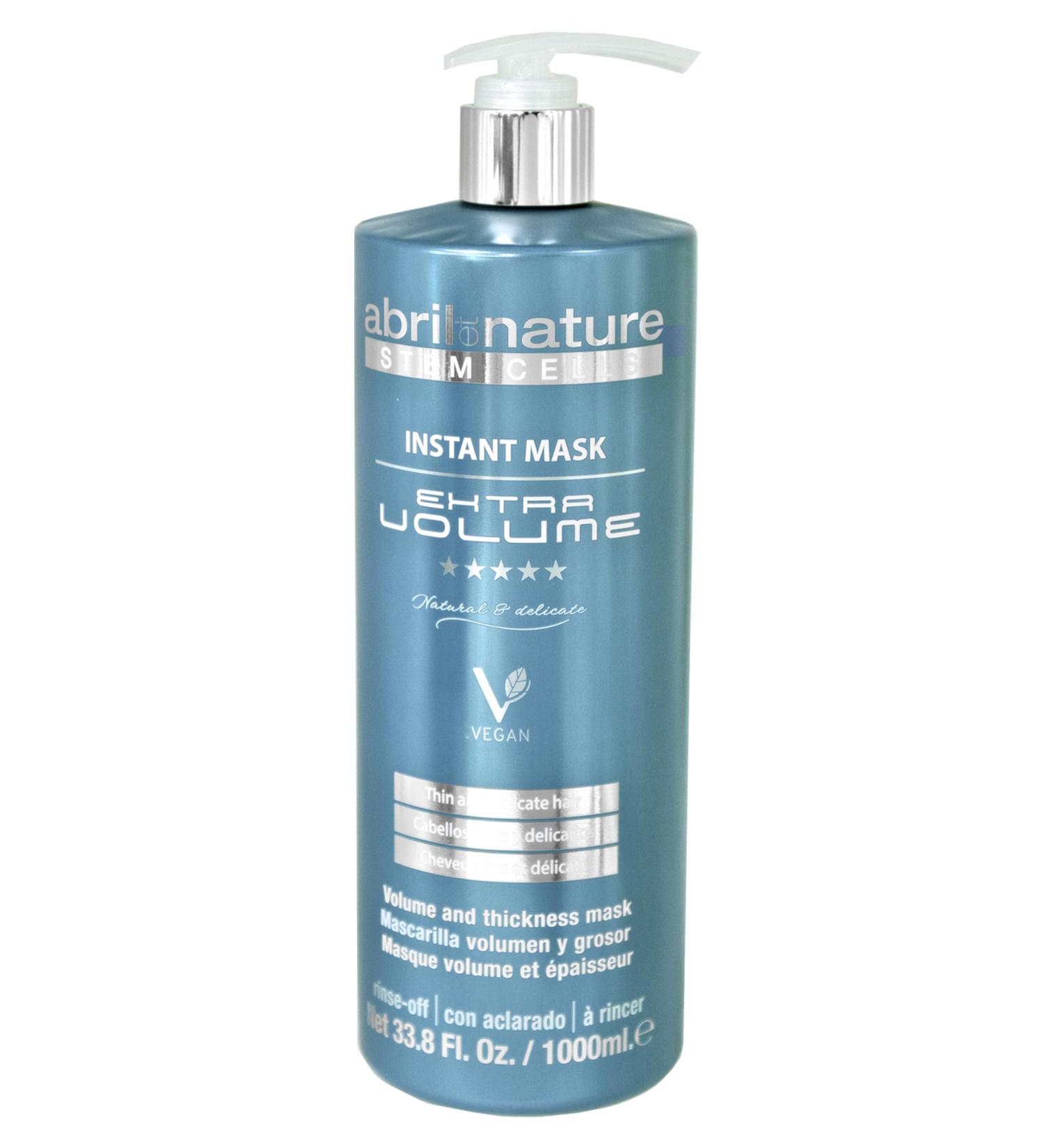 abril et nature - Instant Mask Age Reset - Masque Hydratant pour les Cheveux - 1000 ml - Pour Cheveux Fins et Tr s Fins - Soin des Cheveux aux Cellules Souches - Produit V gan - Booster le Volume - Buy Online on GoSupps.com