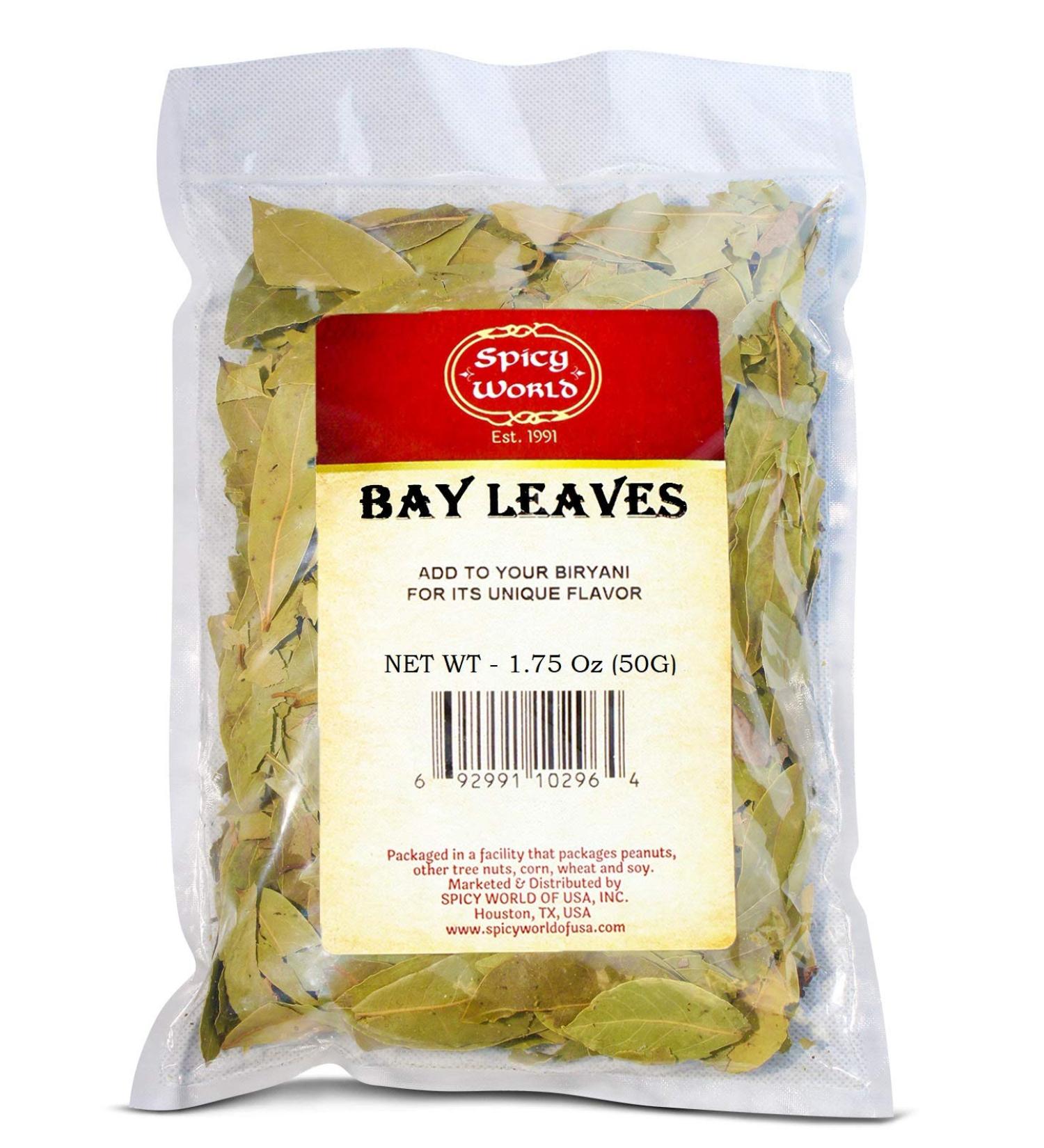 Spicy World Bay Leaf/Leaves Whole 1.75oz (50g) - Indian Bay Leaf - Buy Online on GoSupps.com