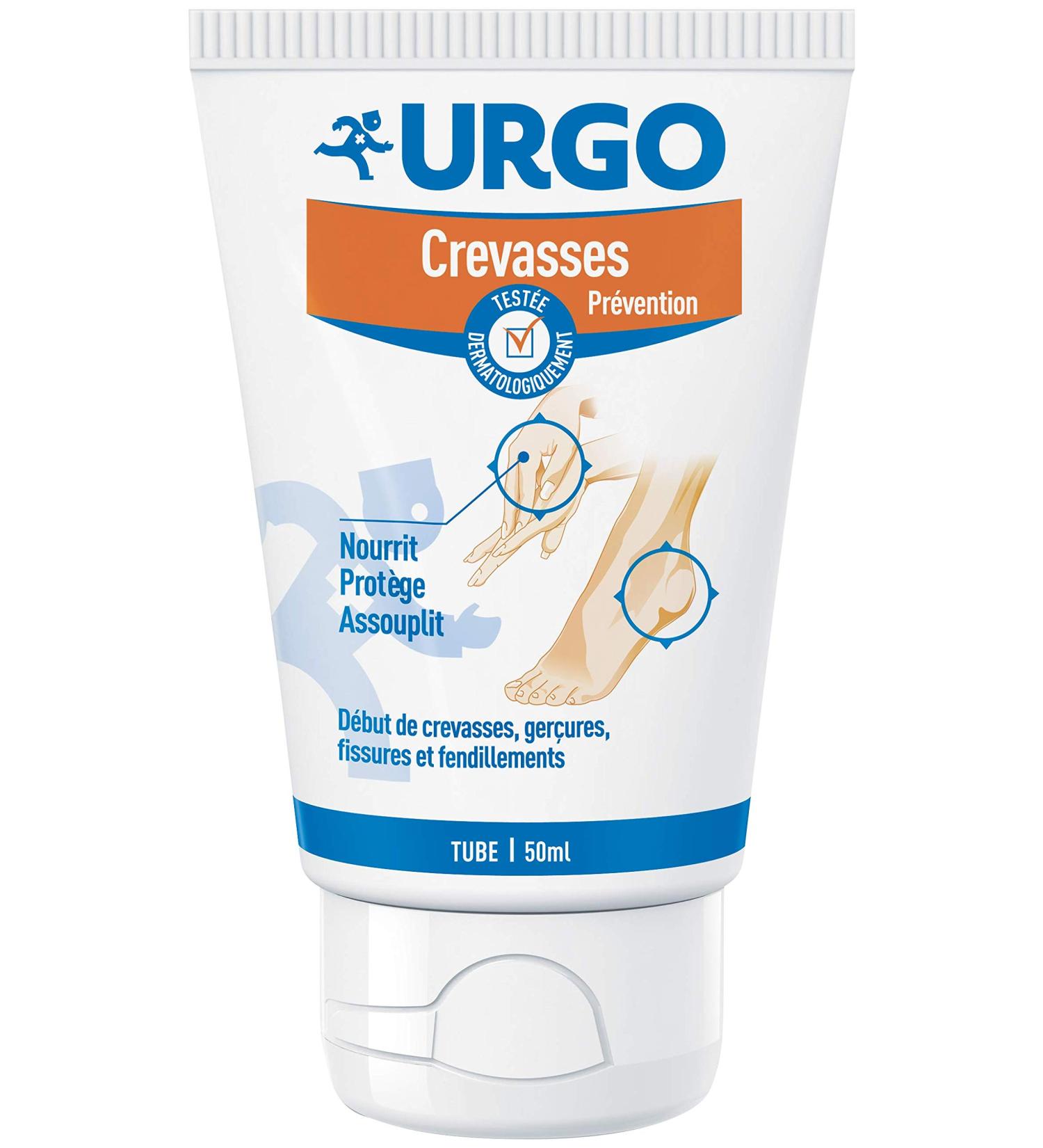 Urgo - Cream to prevent crevasses - nourishes protects and softens - wheat germ oil 50 ml