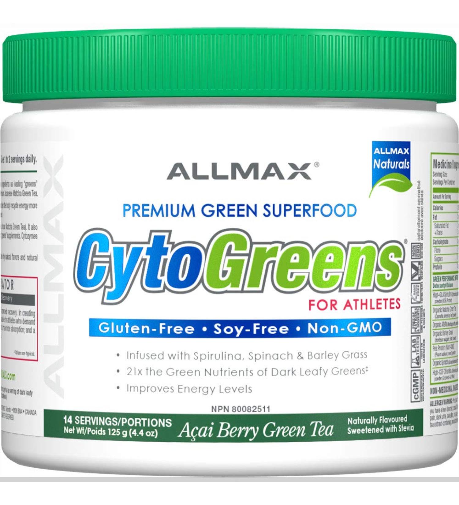 CytoGreens - Acai Berry Green Tea - 14 serving 125-gram - Buy Online on GoSupps.com