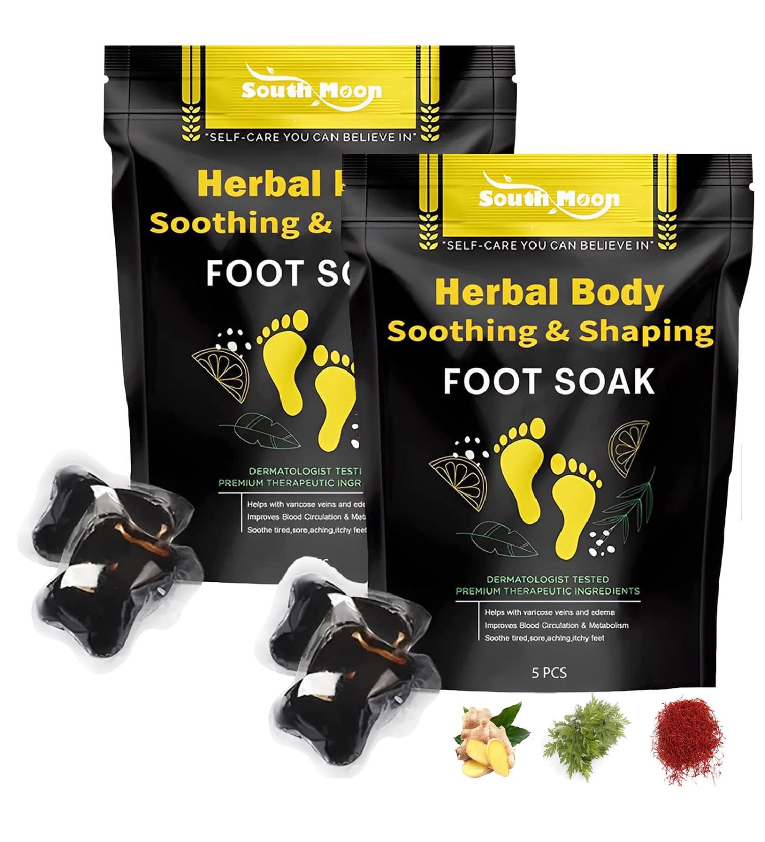 Herbal Cleansing Foot Soak Beads - Natural Detox Therapy (2 Pack / 10 pcs) - Buy Online on GoSupps.com