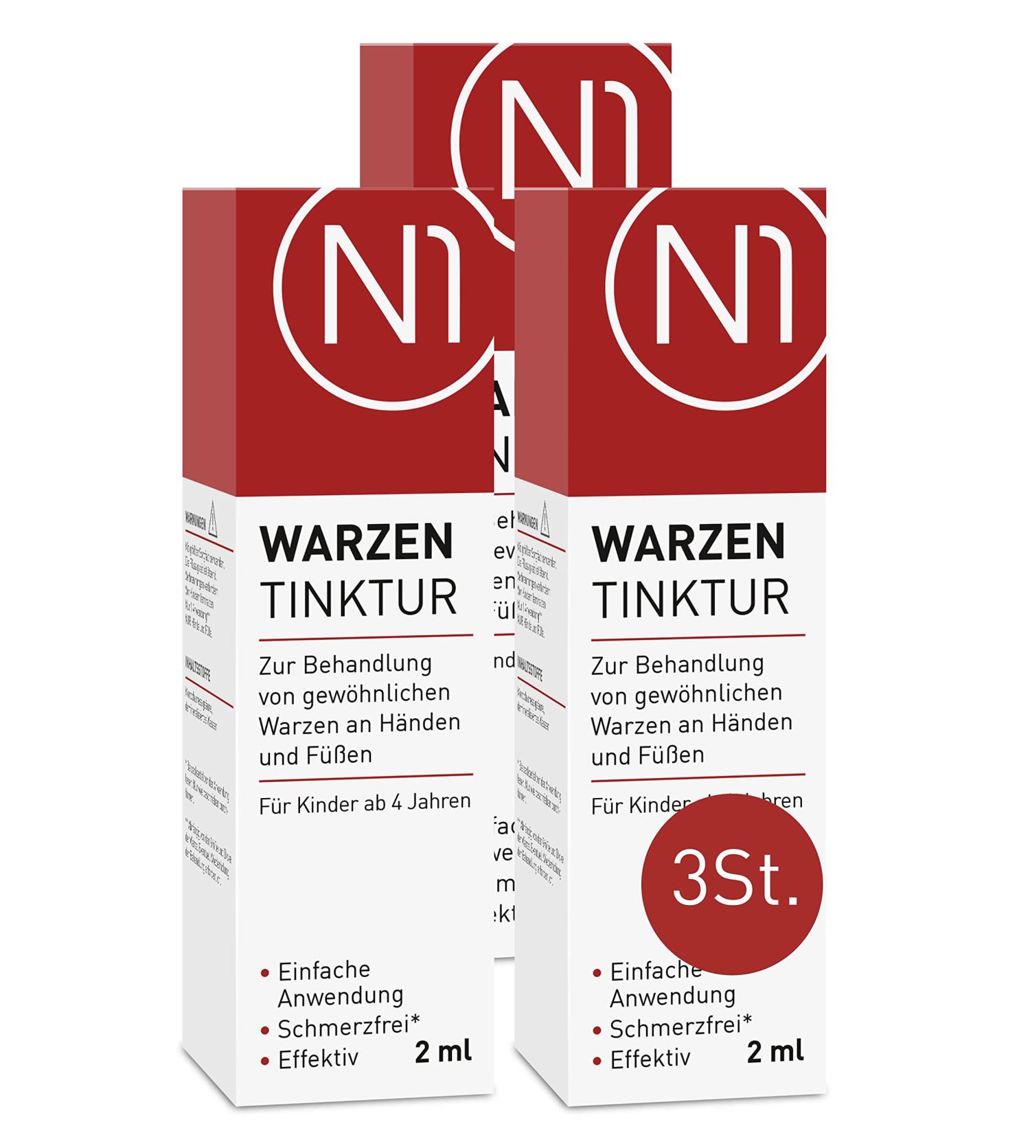 N1 Warts Tincture 6ml - Effective Wart Remover Simple & Painless 3-Pack - International Shipping Available - Buy Online on GoSupps.com