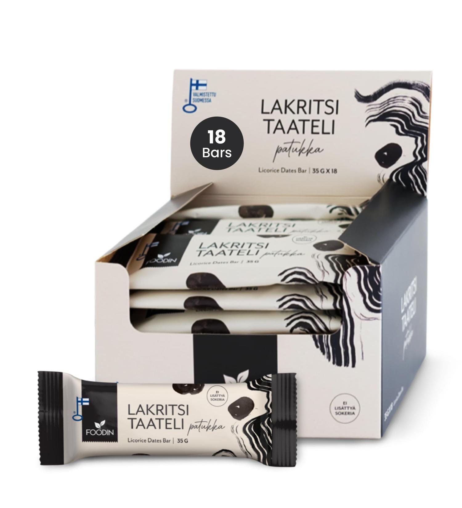  FOODIN Foodin Date and Licorice Bar 35g - Buy Online on GoSupps.com