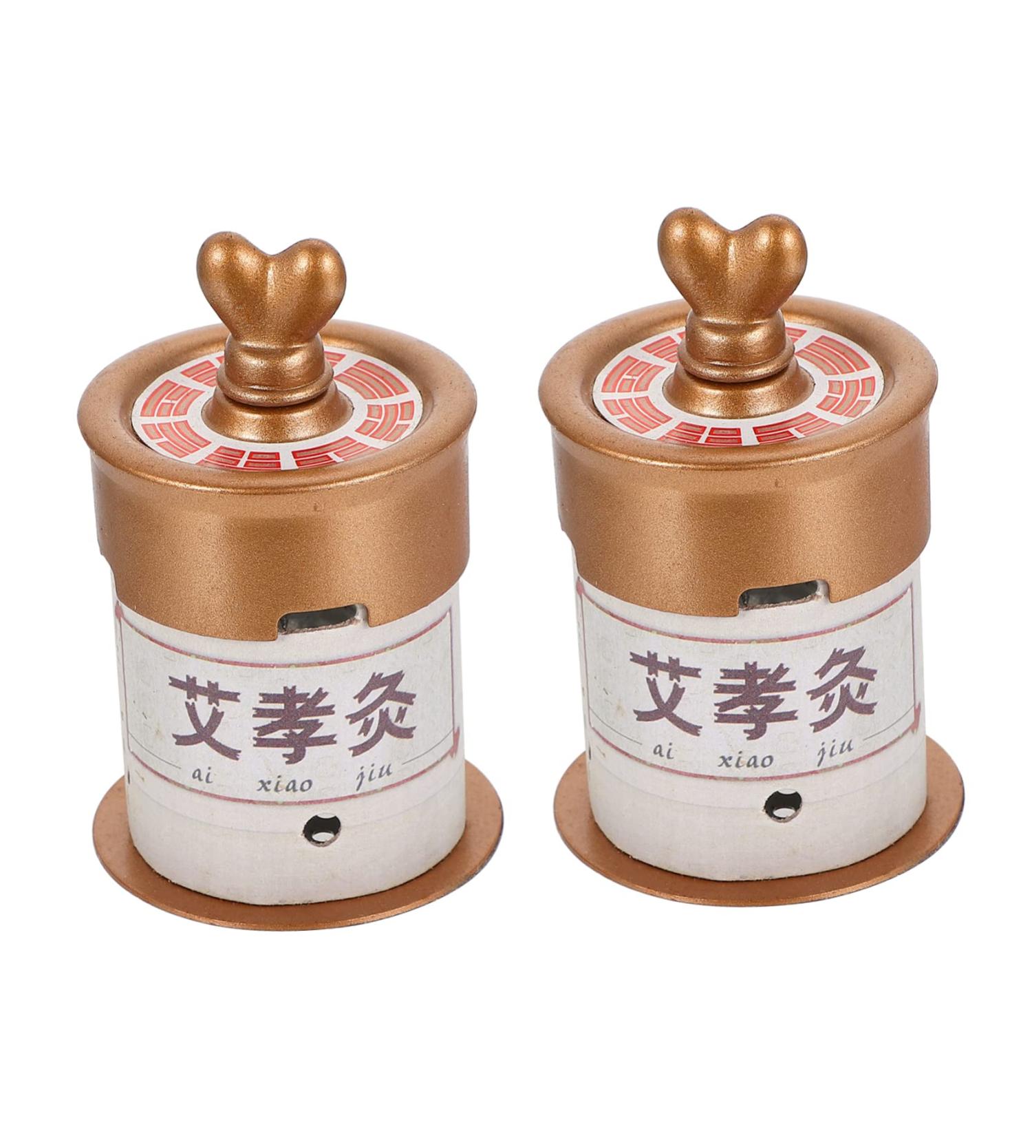 Beavorty Moxibusion Box - Portable Plastic Holder & Practical Moxa Tool Set (2pcs) for Effective Moxibustion Therapy - Buy Online on GoSupps.com