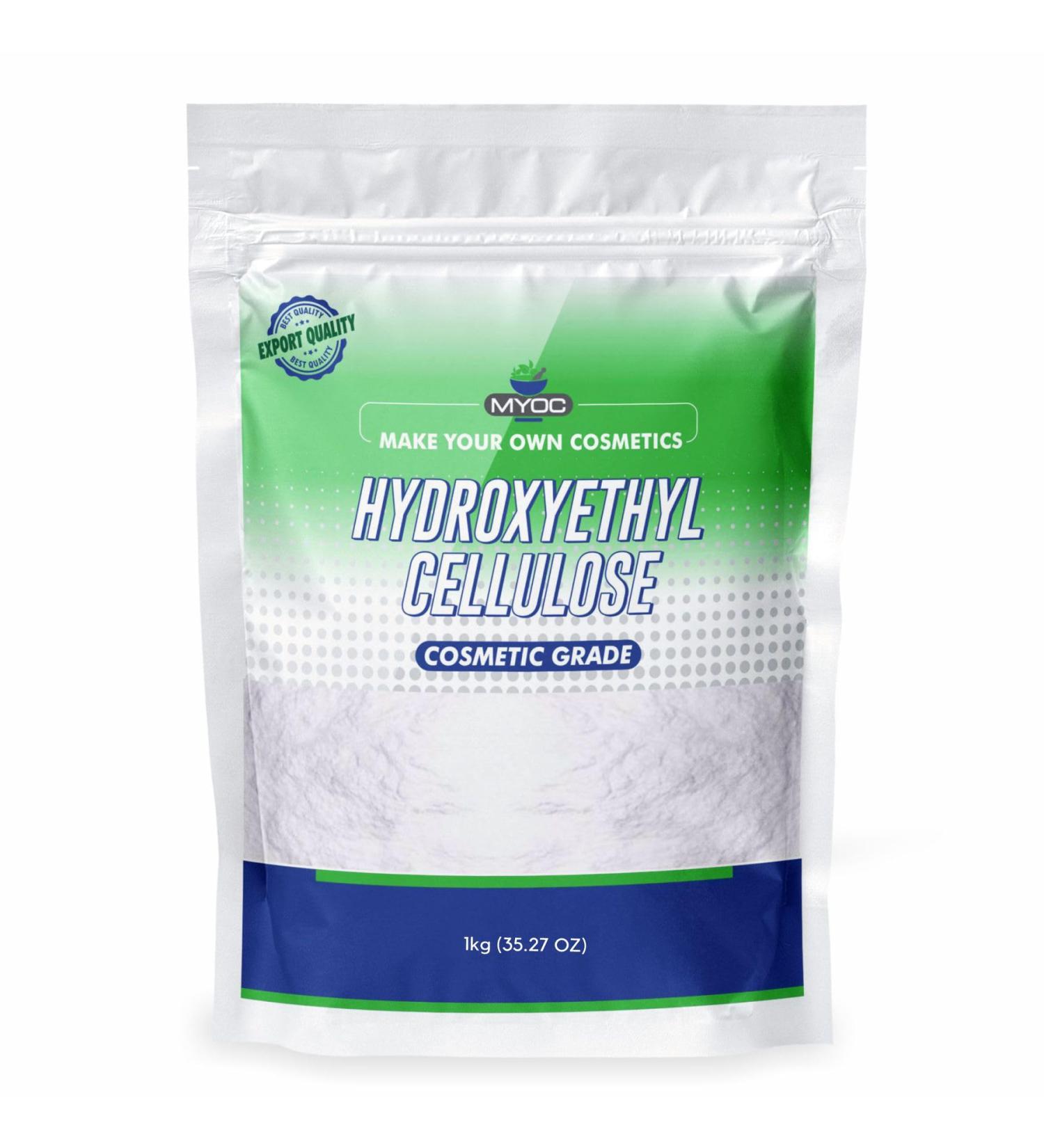 Myoc Hydroxyethyl cellulose cosmetic grade thickening and stabilizing agent for DIY hair and skin care 1 kg - Buy Online on GoSupps.com