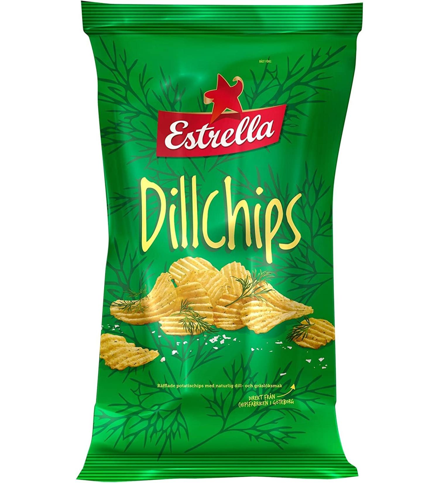 Estrella Dillchips Dill Flavoured Crisps 21 x 175g