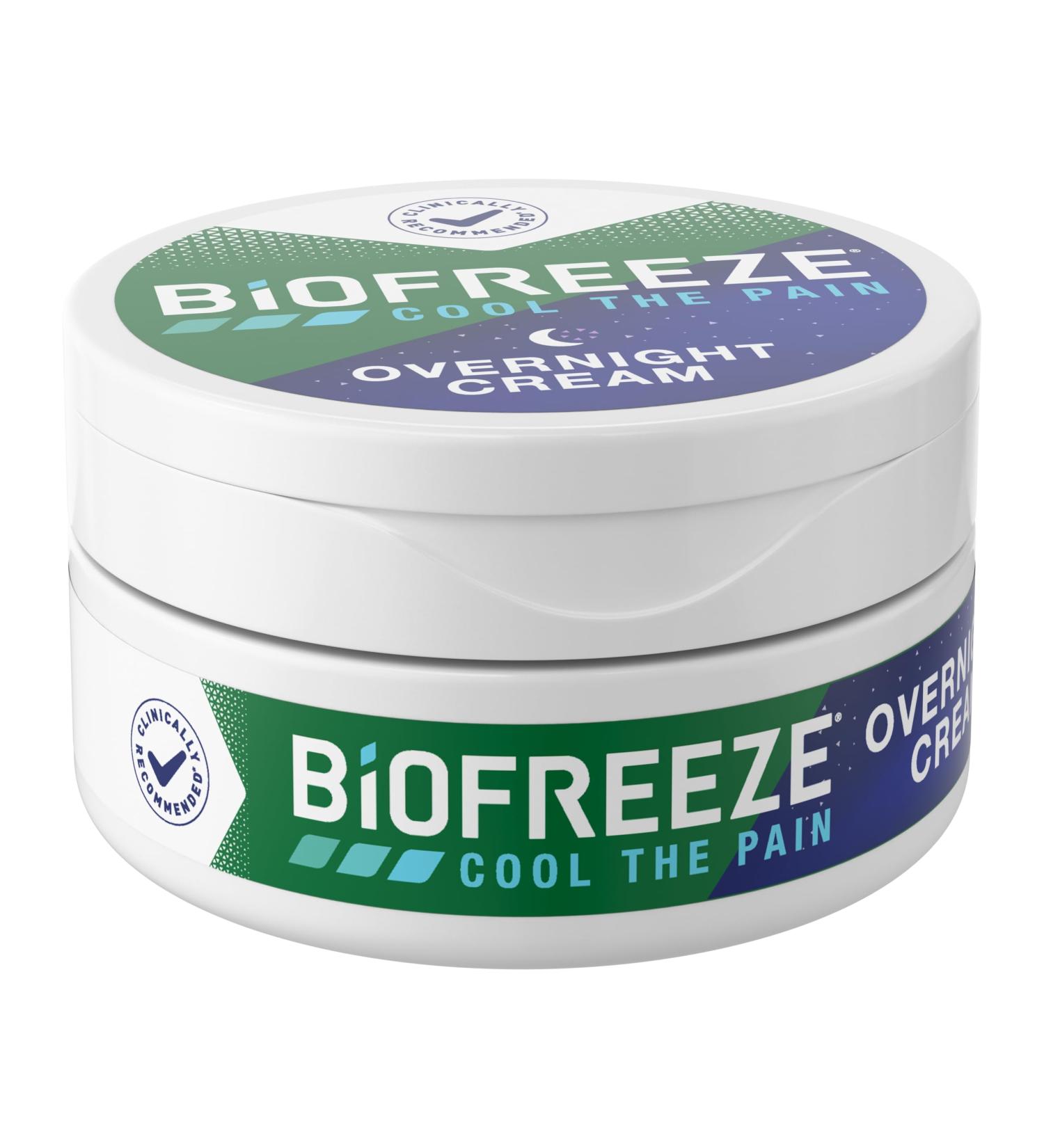 Biofreeze Cream - Menthol Muscle Pain Relief for Back Shoulder Neck & Arthritis - FSA/HSA Eligible - 3 oz - Buy Online on GoSupps.com
