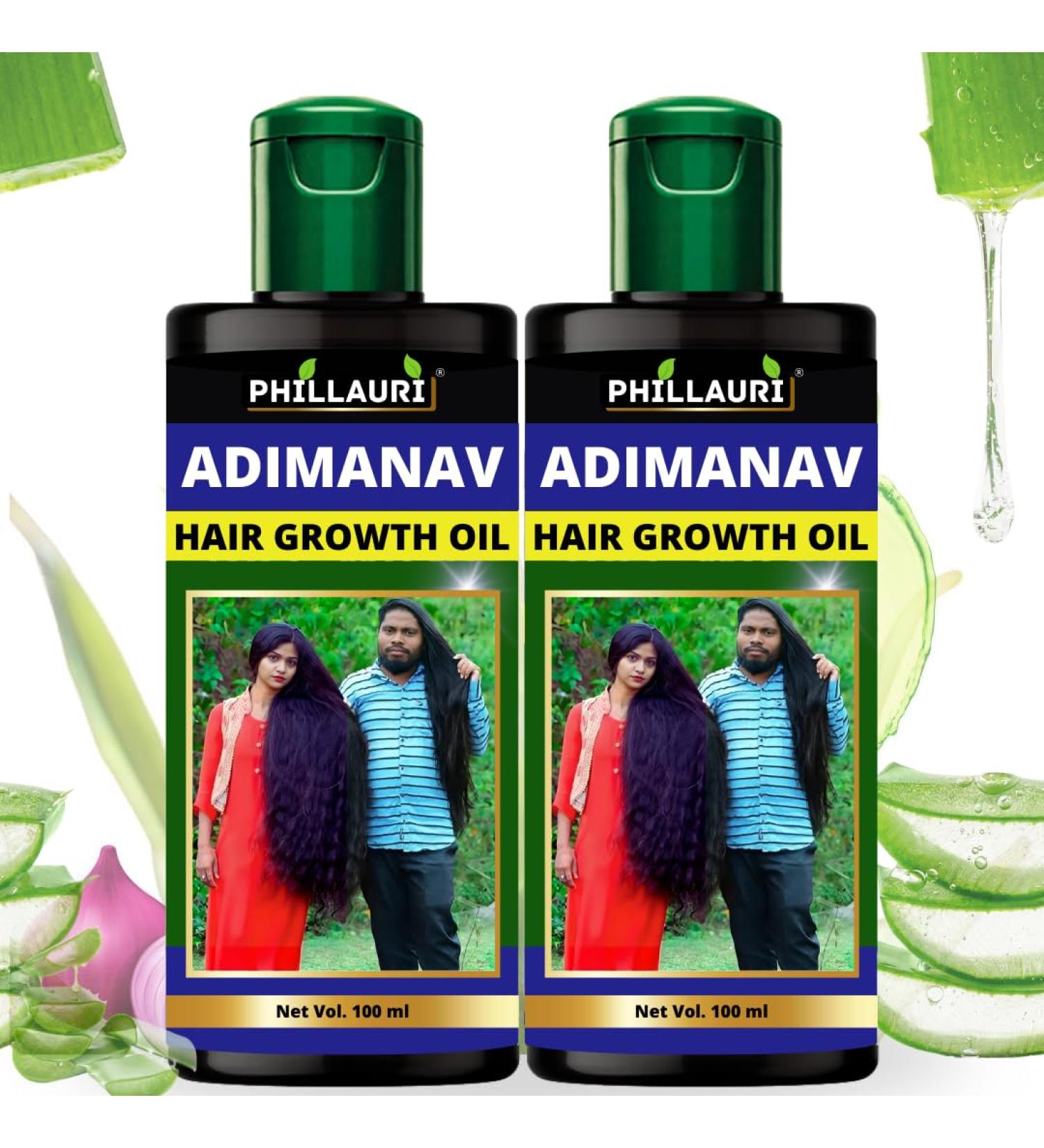 Herbal Hair Oil - Pure Adivasi Formula for Hair Growth & Fall Control | International Shipping - Buy Online on GoSupps.com
