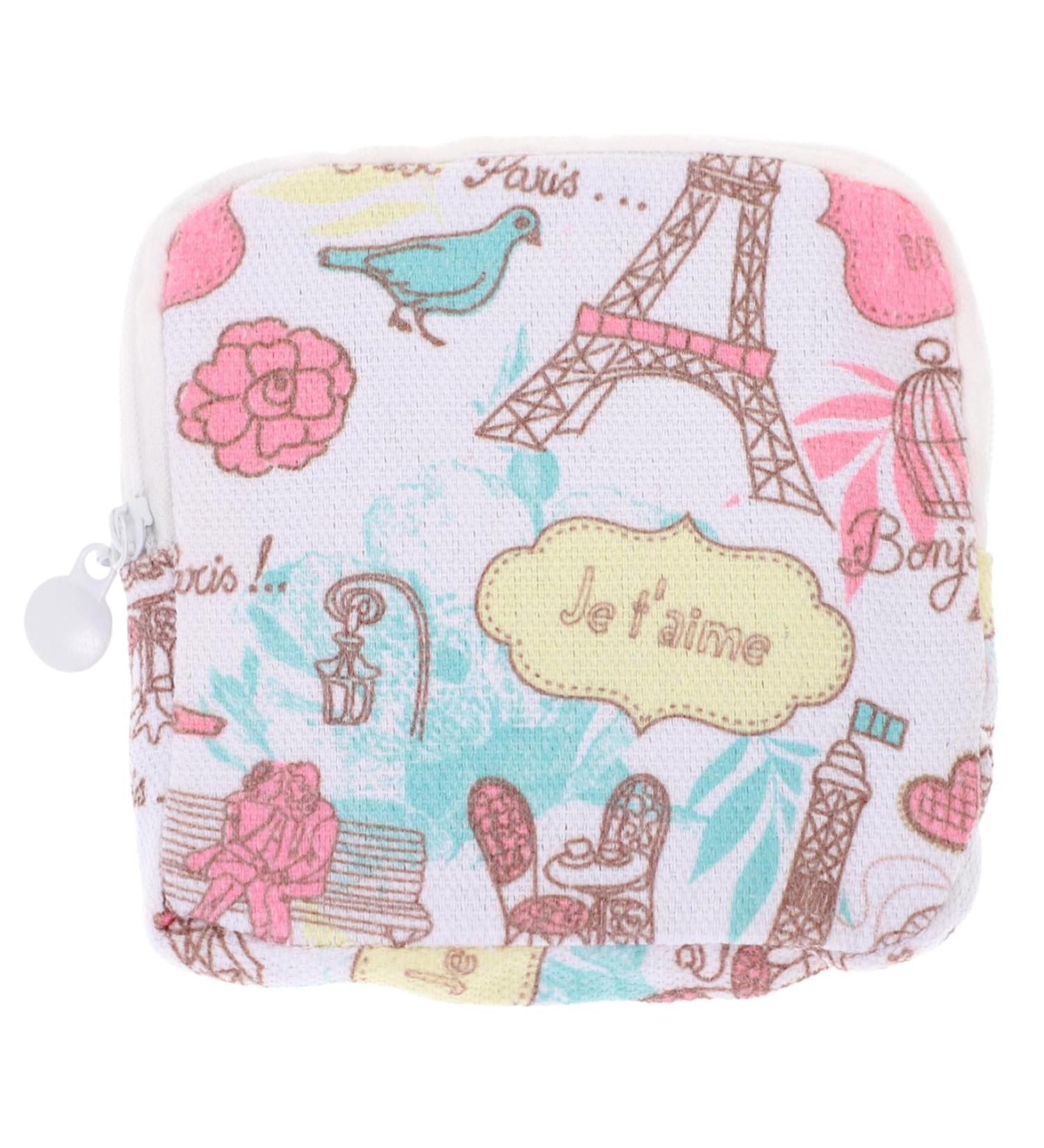 DOITOOL Holder Tampon Bag Travel Set - Large Storage Bag for Women, Cartoon Wallet Design - Ideal for Napkins, Cosmetics, and Nursing Towels - Buy Online on GoSupps.com