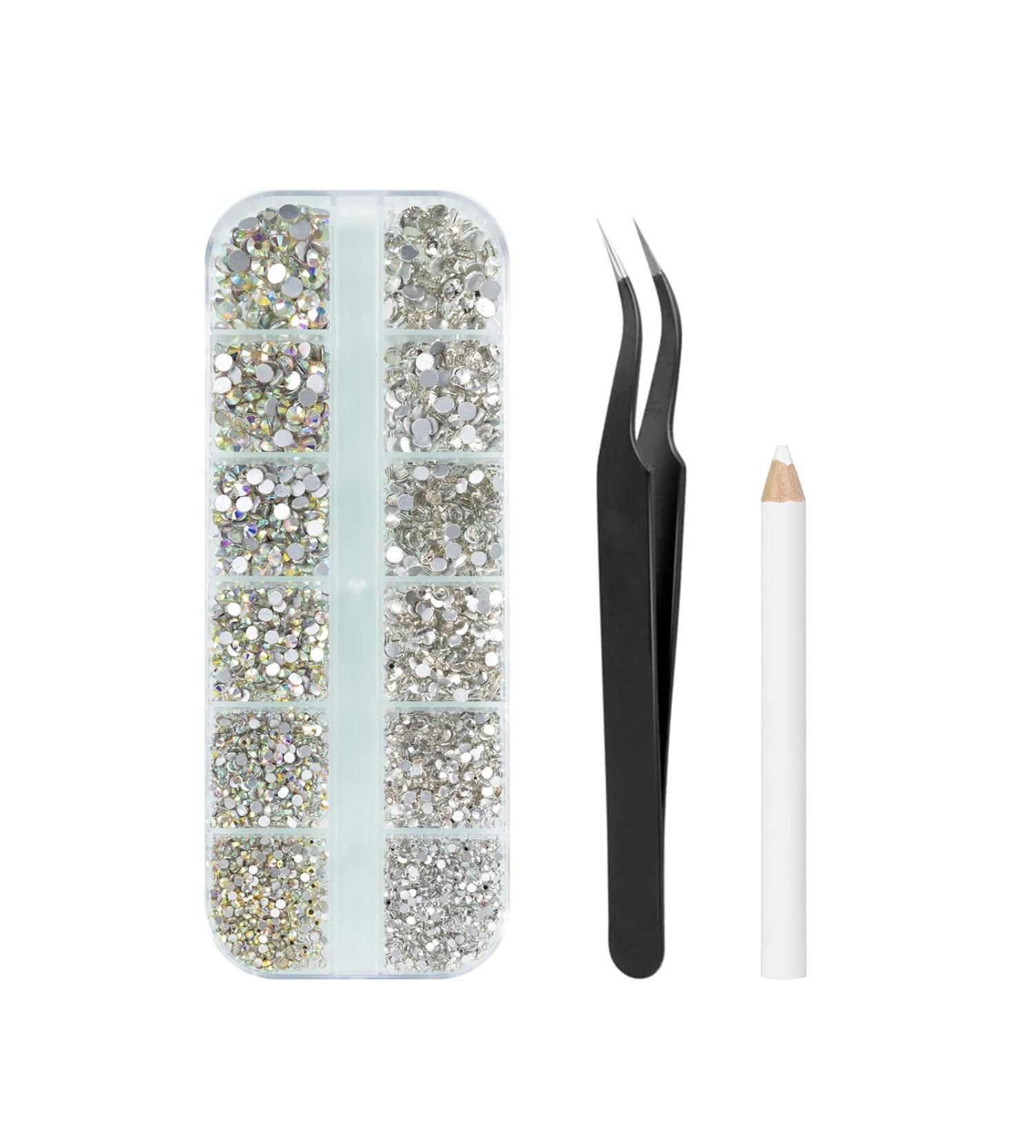 QEZEZA Rhinestone Kit with Dotting Tools - 2880PCS Crystal Gems for Nail and Face Art - Buy Online on GoSupps.com