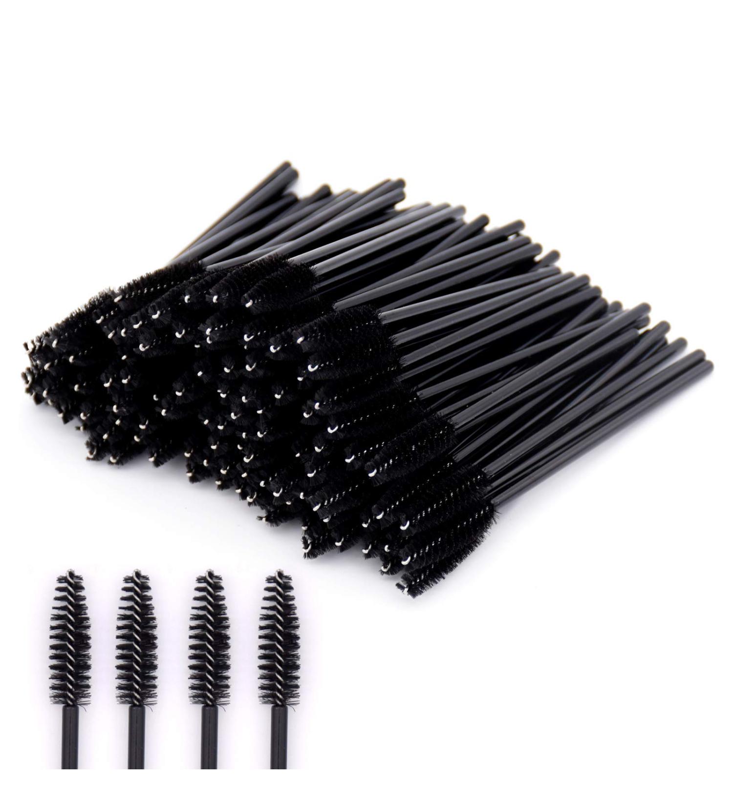 Ymwalk 100 One-Way Black Eyelash Brushes for Extensions | Eyebrow Applicator & Makeup Tool Set - International Shipping Available - Buy Online on GoSupps.com