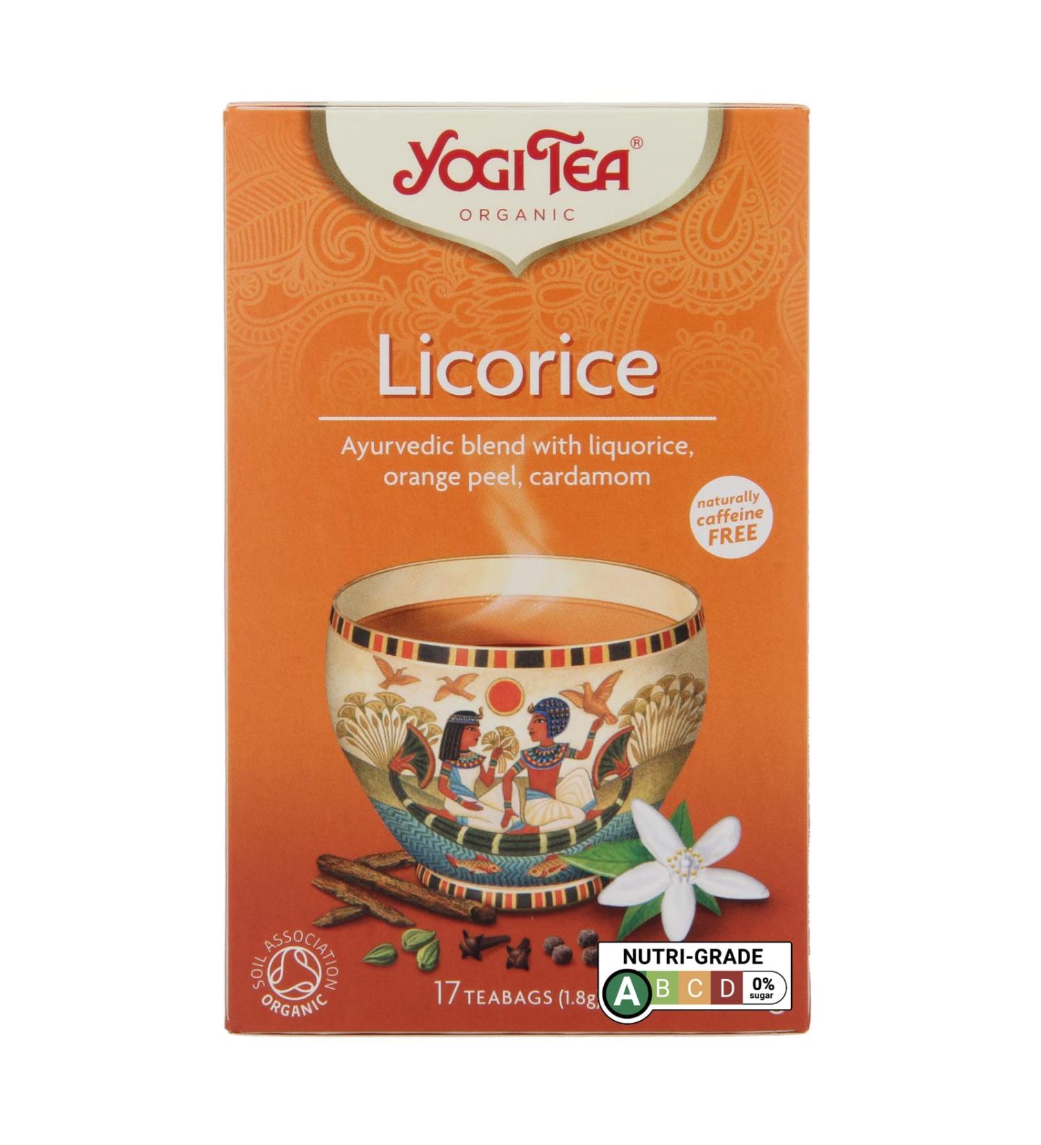 Yogi Tea Organic Licorice Egyptian Spice 17 Teabags - Buy Online on GoSupps.com