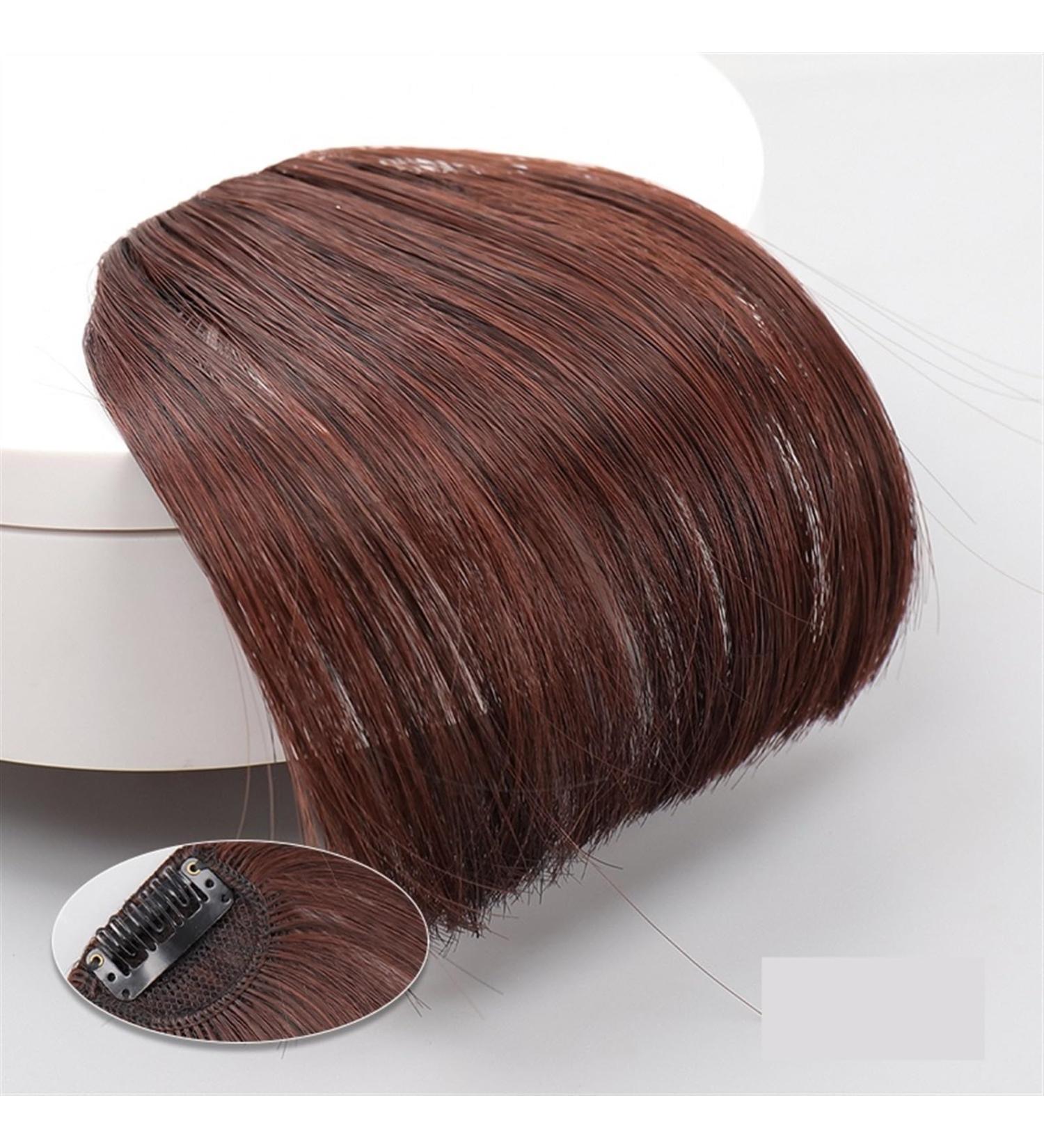 Bangs Hair Clip Synthetic Air Bangs Hair Extensions Wispy Bangs Clip Girls Natural Bangs Hair Piece Clip Hair Extension Wig Curved Bangs Bangs Clip in Hair (Color : 1B/30HL) - Buy Online on GoSupps.com
