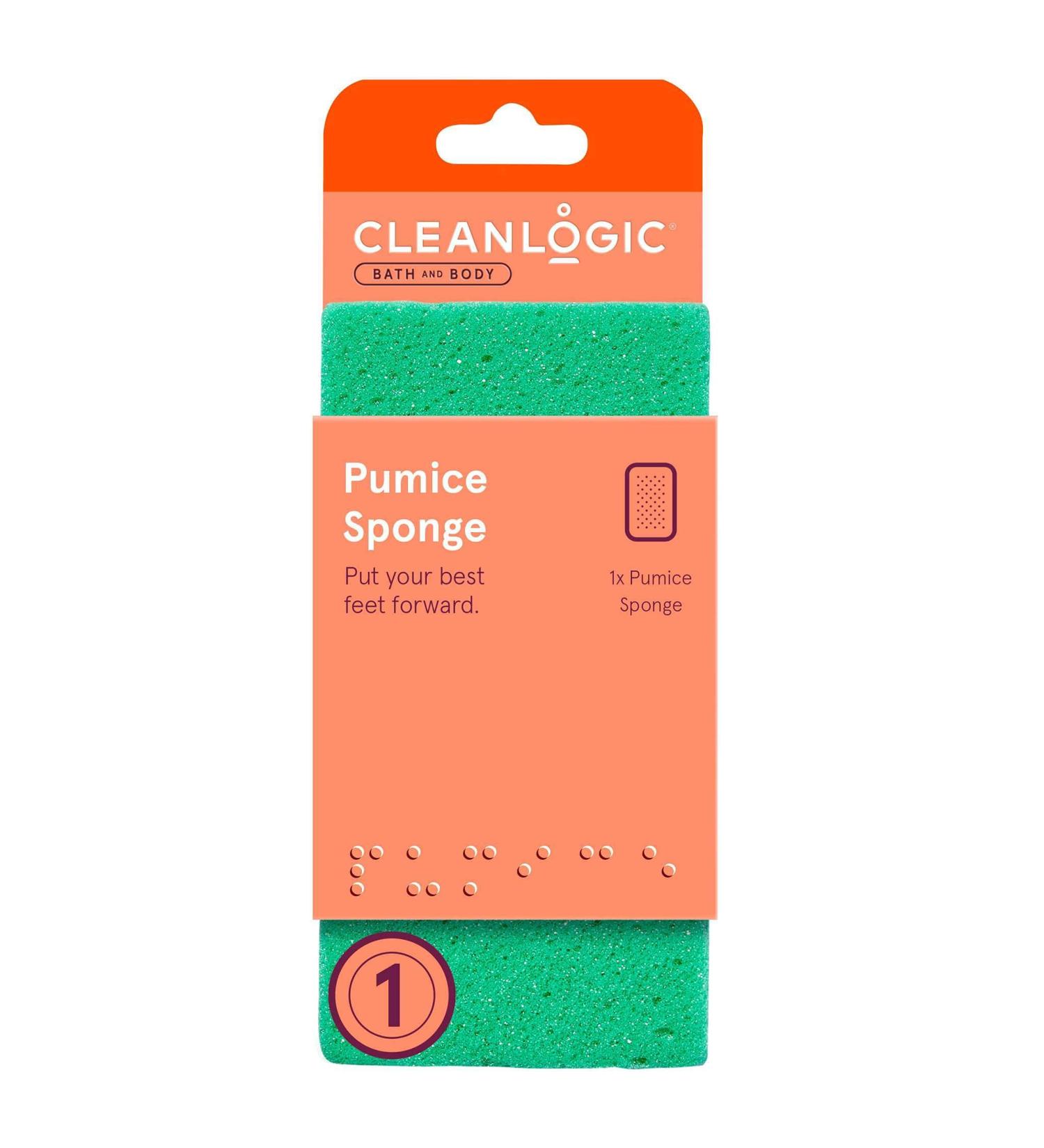 Cleanlogic Pumice Sponge Assorted Colors 6-Pack for Bath and Body - Buy Online on GoSupps.com