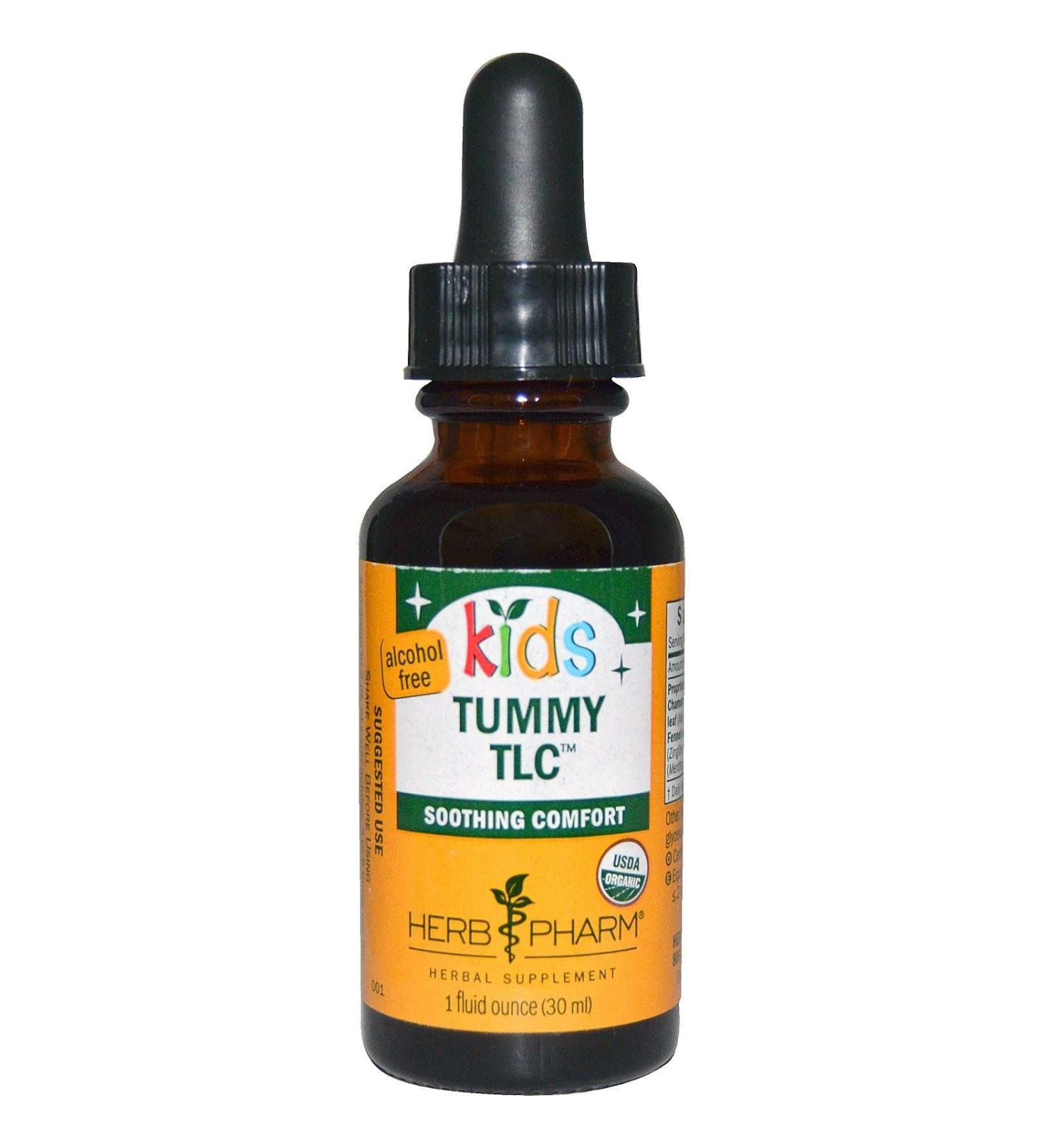 Herb Pharm Kids Certified-Organic Alcohol-Free Tummy TLC Liquid Herbal Formula 1 Ounce (FKTUM01) 1 Fl Oz (Pack of 1)