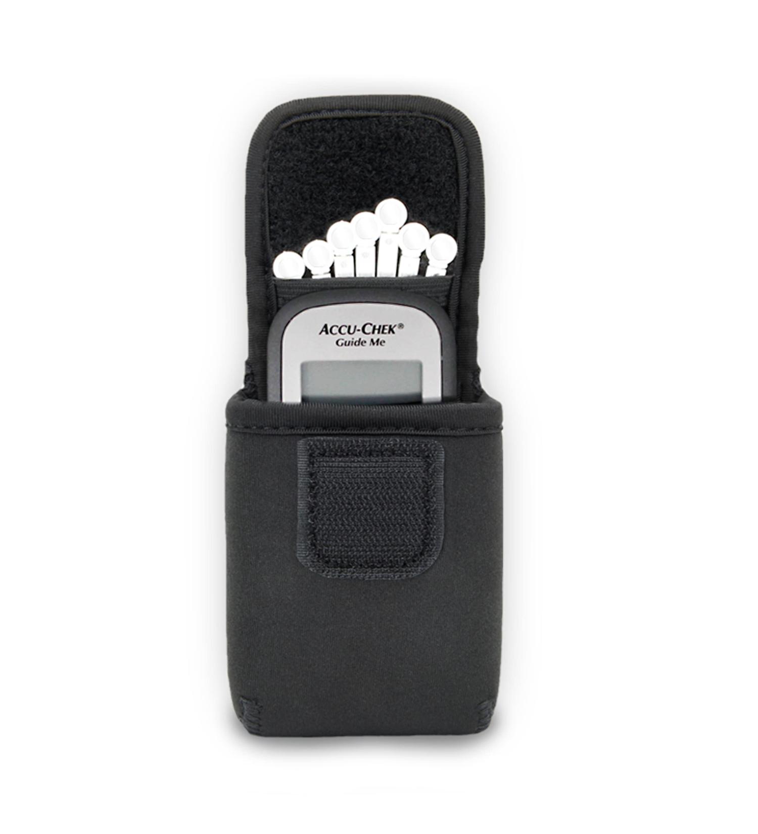 USA Gear Blood Sugar Monitor Case - Travel Pouch with Belt Loop and Carabiner - Compatible with Metene, CareSens, OneTouch, Accu-Chek - Fits Lancets - Convenient Glucose Monitor Kit - Buy Online on GoSupps.com