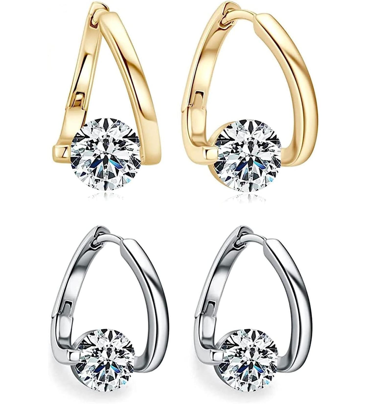 Flyolux Halolux Lymphatic Drainage Earrings - Germanium Magnetic Therapy Earrings in Silver & Gold - Buy Online on GoSupps.com