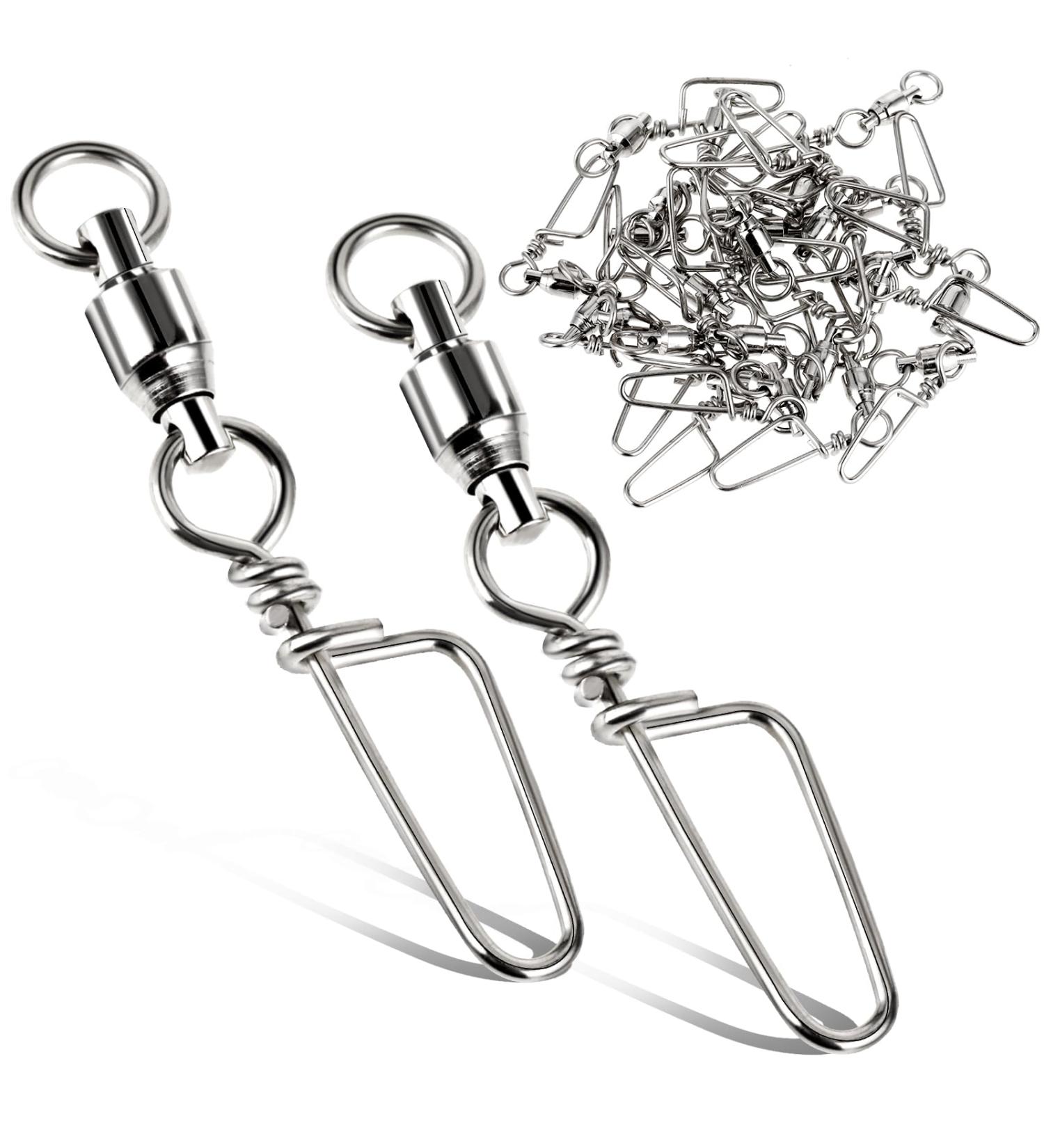 Amabro 25 Fishing Hits - Corrosion-Resistant Ball Bearing Joints for Sweet & Salt Water | High Strength 2# 44lb - Buy Online on GoSupps.com