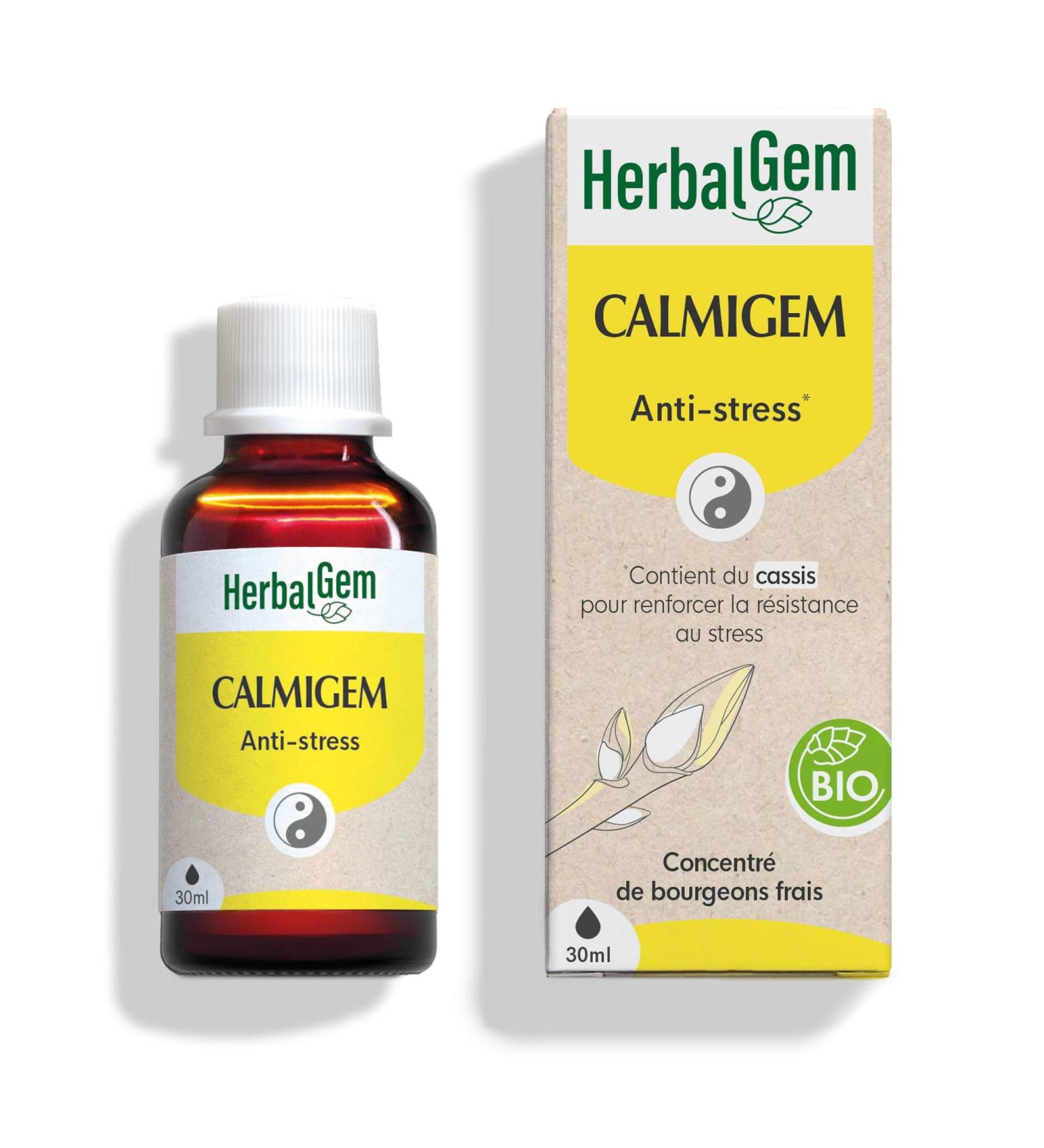 HerbalGem - Calmigem BIO - Contribue combattre le stress - Complexe de gemmoth rapie - 30 ML 30 ml (Lot de 1) - Buy Online on GoSupps.com