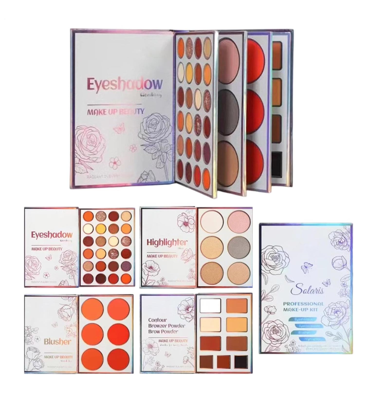 Makeup Palette - 45 Colors Multifunctional - Blush Highlighter Eyeshadow - For Women Girls Beginners Girlfriend Daily Travel Party Dating Wedding - Buy Online on GoSupps.com