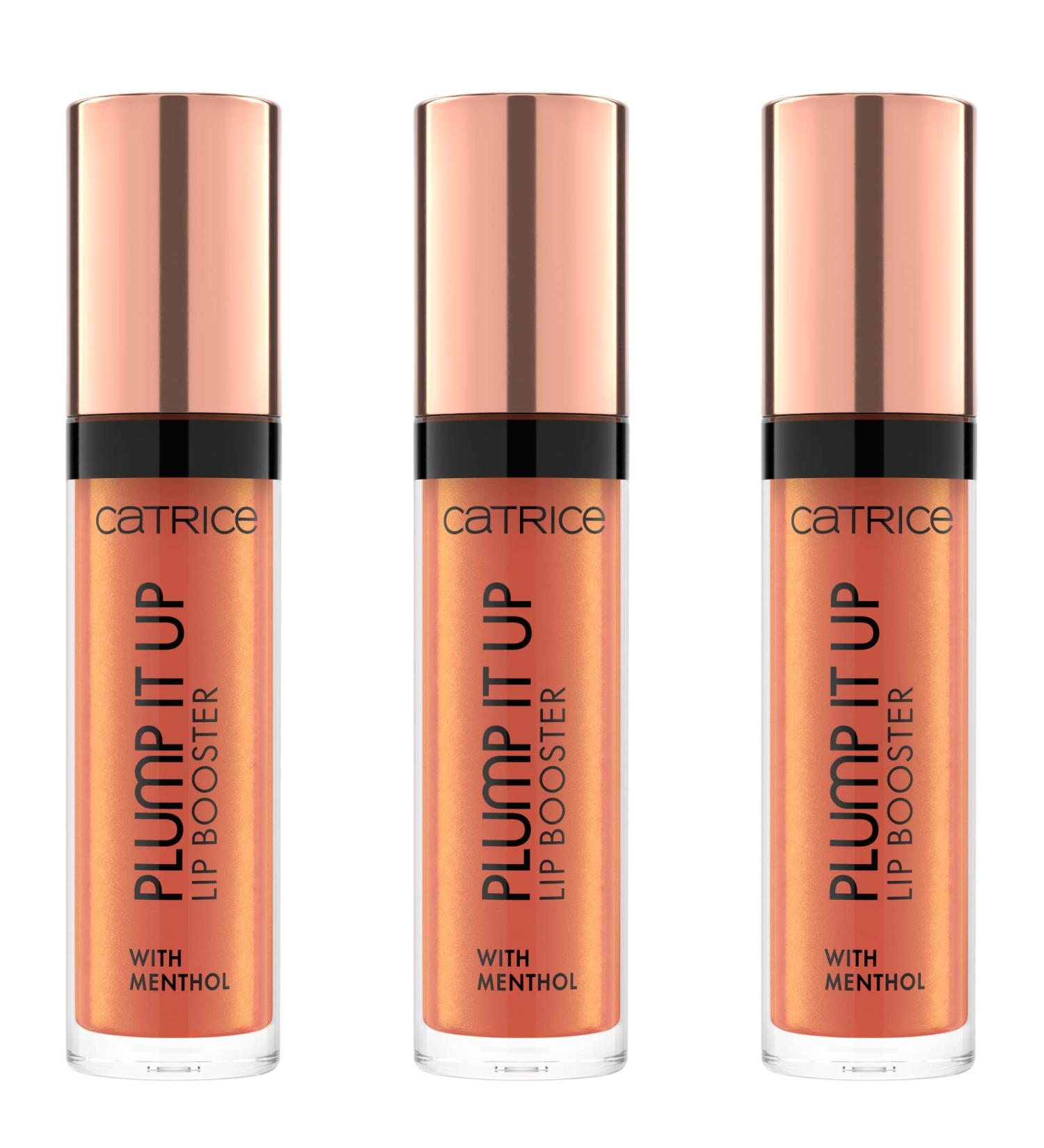 Catrice Plump It Up Lip Booster 070 - Vegan Glossy Lip Gloss 3-Pack | Cooling Metallic Effect Alcohol & Paraben Free - Buy Online on GoSupps.com