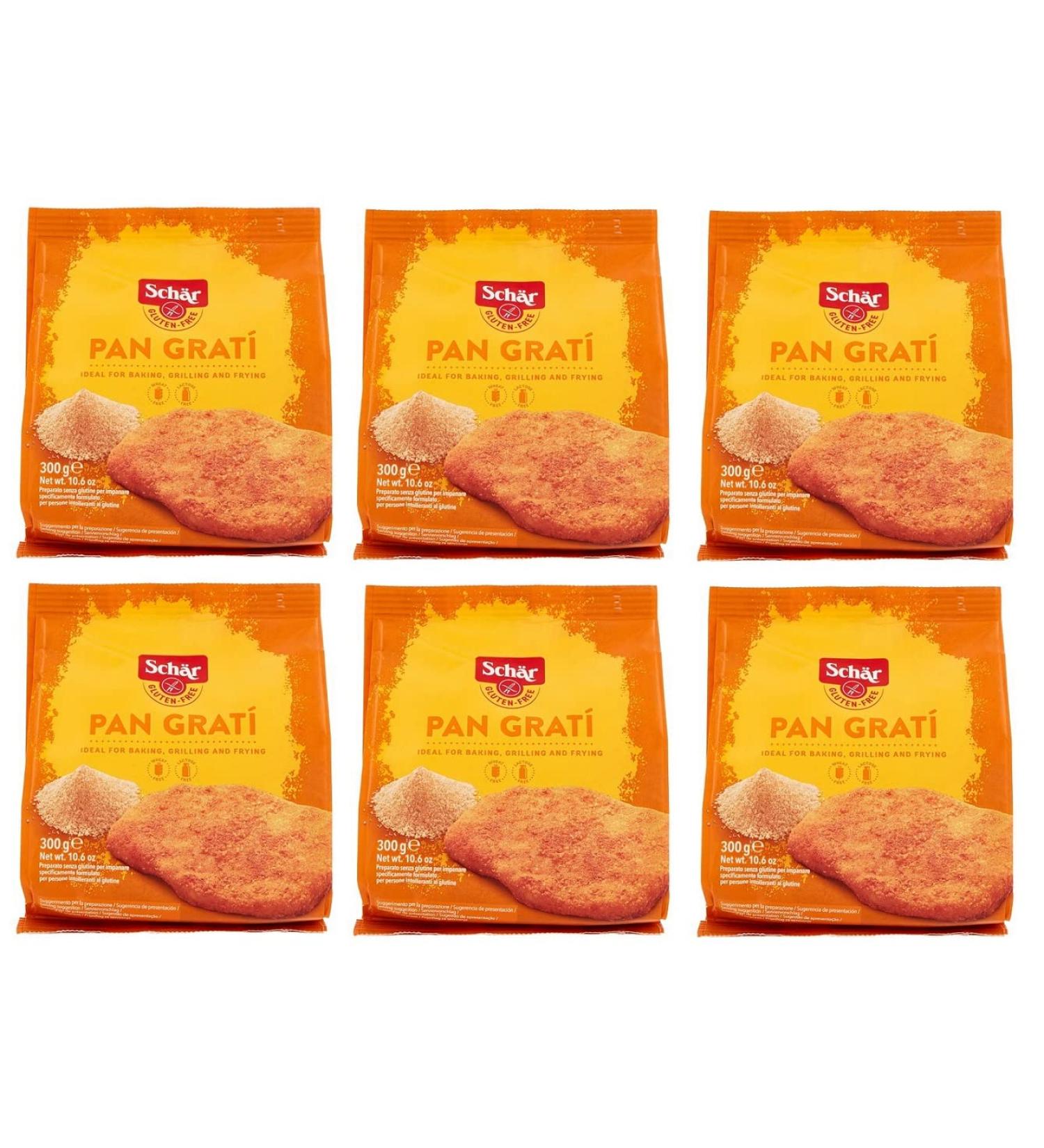Pack of 6 gluten-free Pan Grat peels for a crispy and tasty breading preparation - 300 g - Buy Online on GoSupps.com