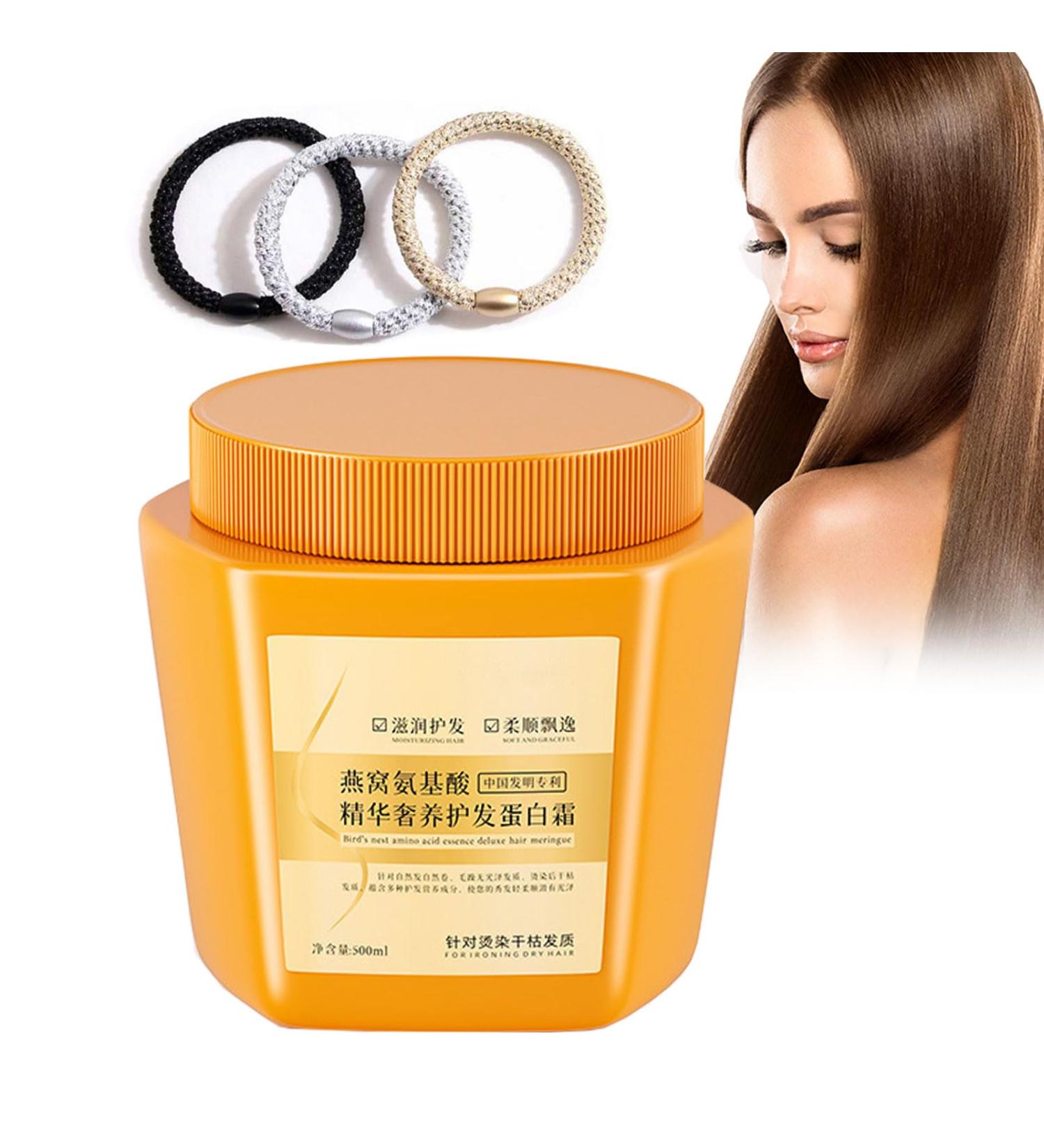 Amino Acid Essence Luxury Nourishing Hair Protein Cream 500ml Amino Acid Essence Hair Care Amino Acid Essence Hair Protein Cream Repairing Essence Hair Mask for Dry Damaged Hair - Buy Online on GoSupps.com