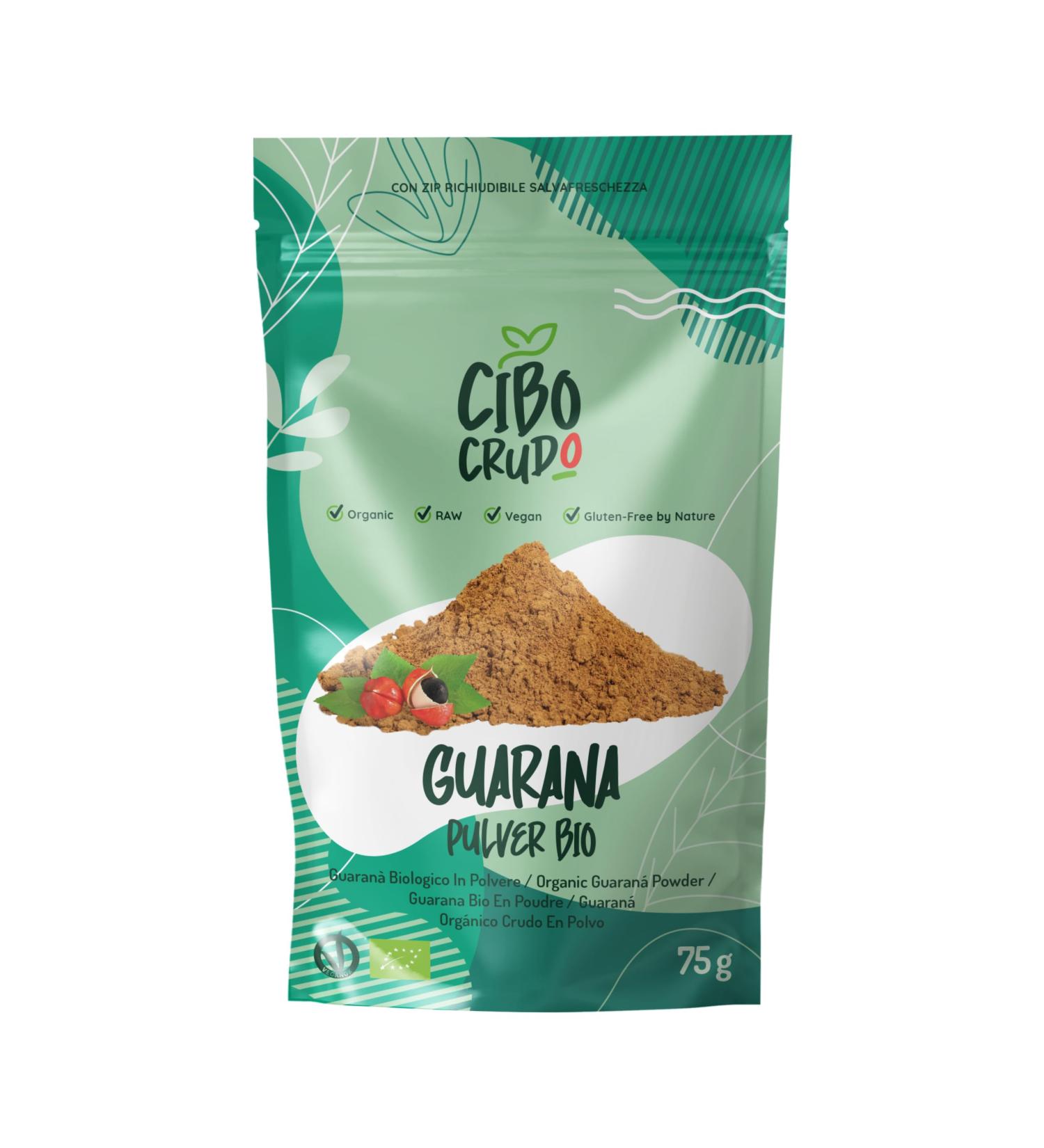 Organic Raw Guarana Powder 75g - Pure Brazilian Energy Boost with Vitamins & Antioxidants | Ideal for Recipes & Drinks - Buy Online on GoSupps.com