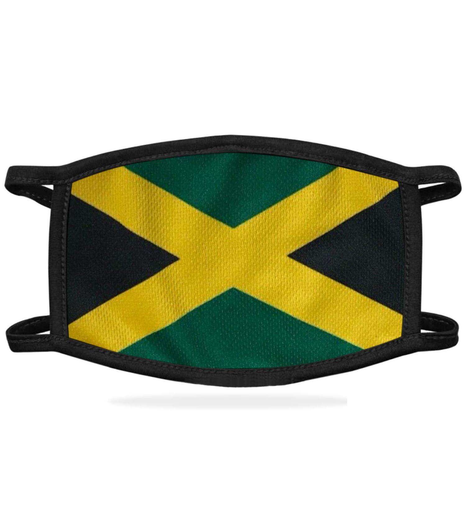 YNR Face Mask Washable Breathable Reusable Adult Mouth Protection Cover Shield Design Country Jamaica