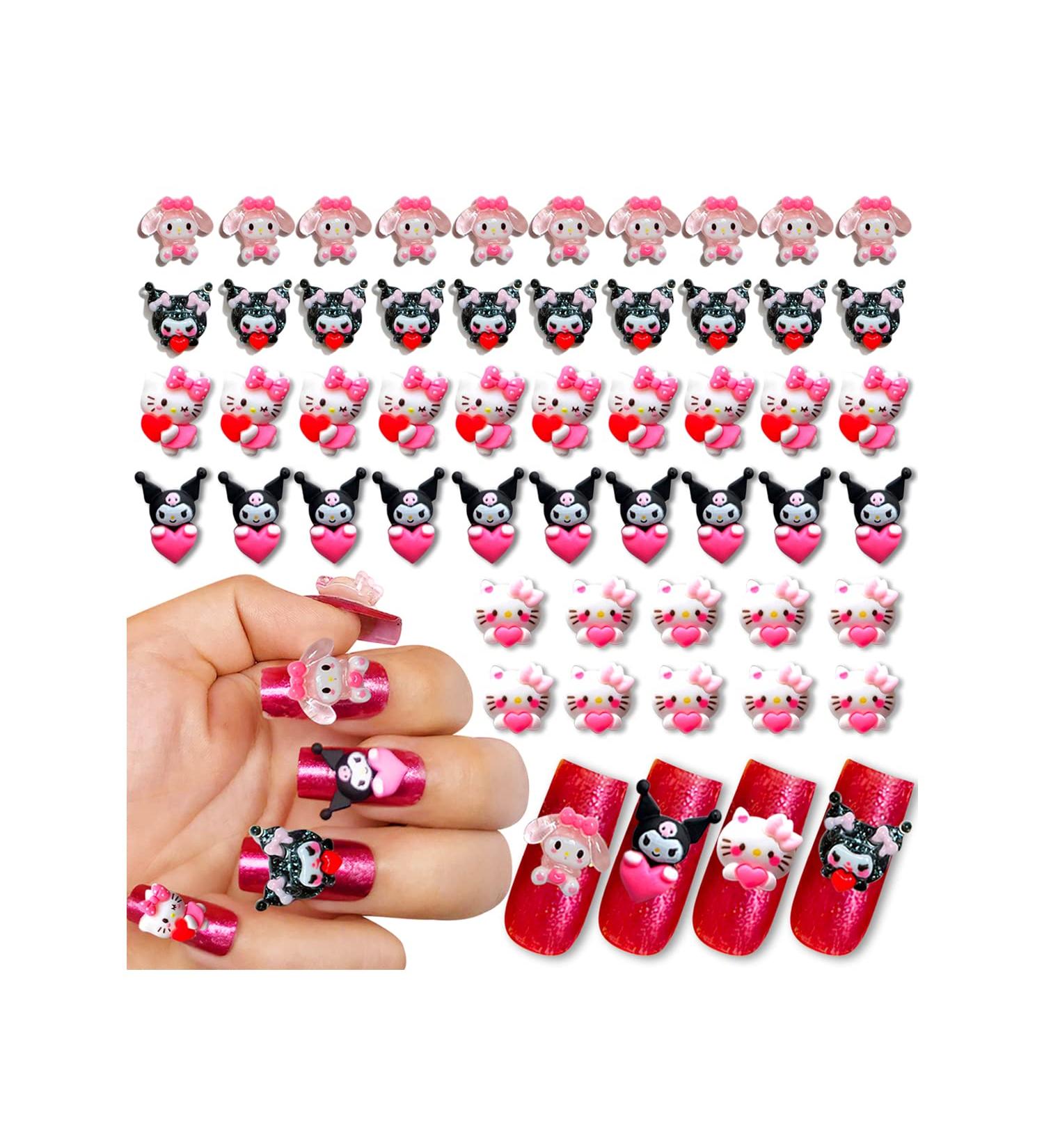 50Pcs Kawaii Cartoon 3D Metal Nail Charms for Nail Art Decor - DIY Crafts & Jewelry Making - Buy Online on GoSupps.com