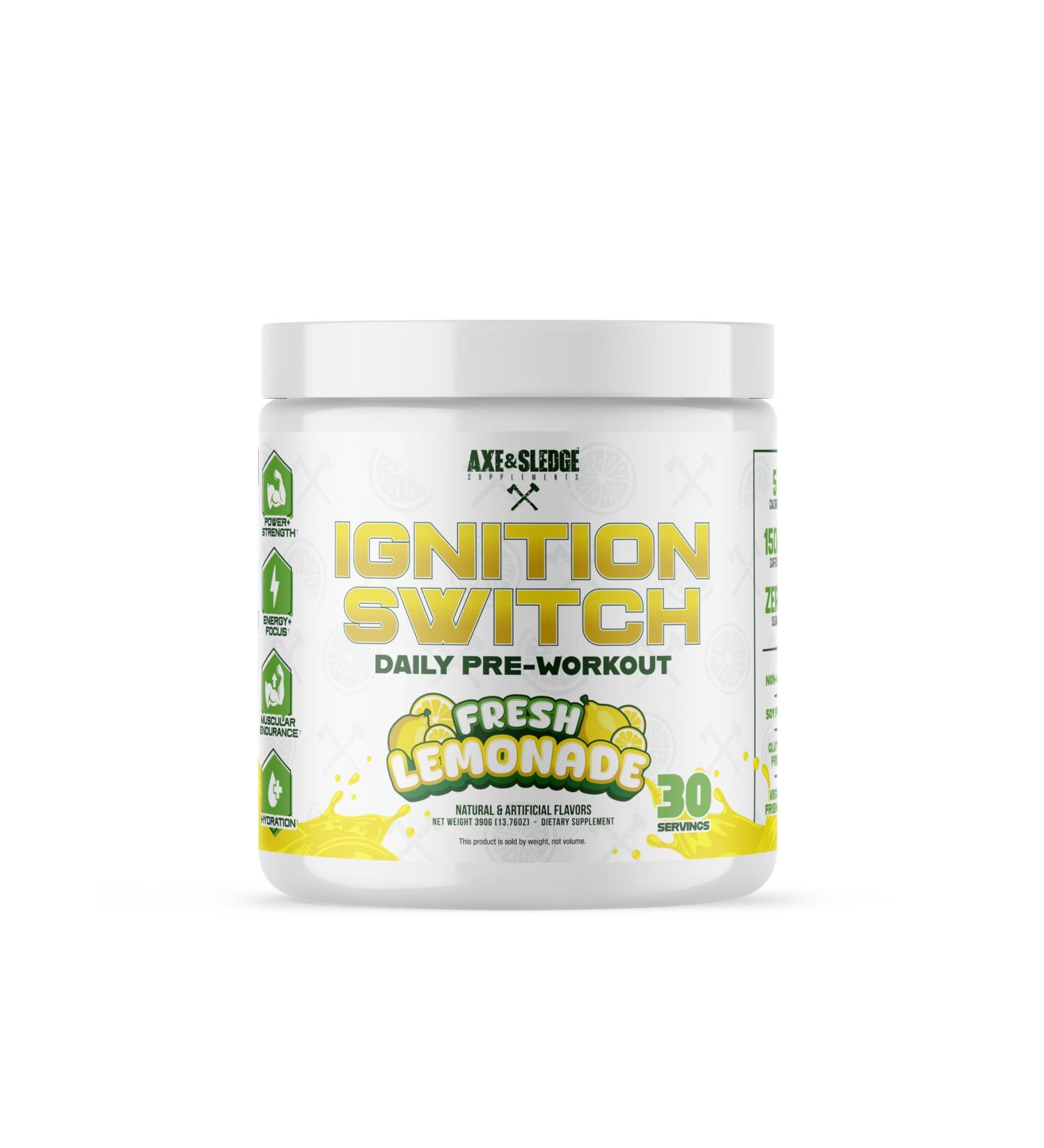 Axe & Sledge Ignition Switch preworkout | Fresh Lemonade