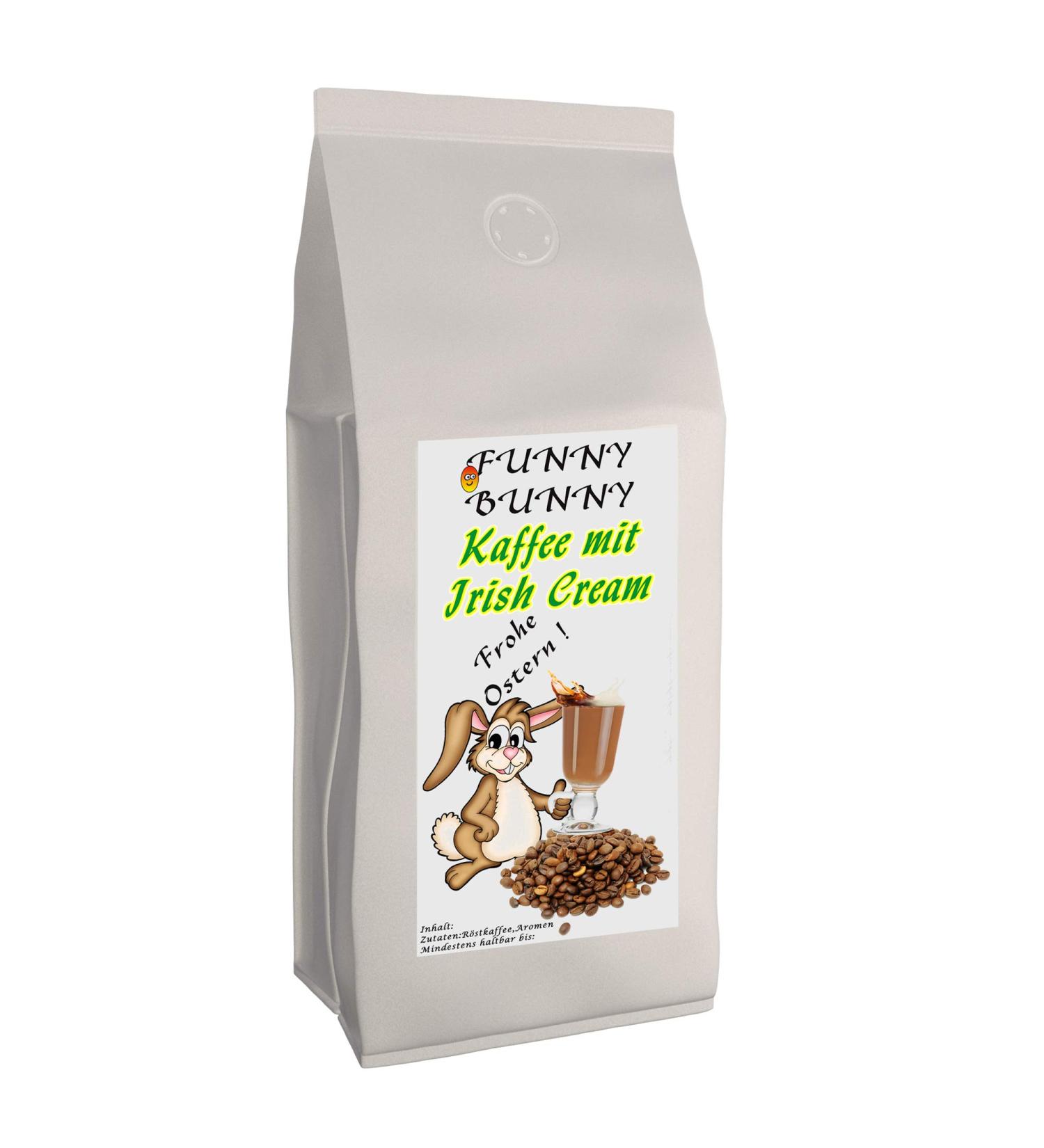 Easter coffee "Funny Bunny" with Irish Cream flavor | 500 g ground | Flavored coffee as an Easter gift | Flavoured Coffee