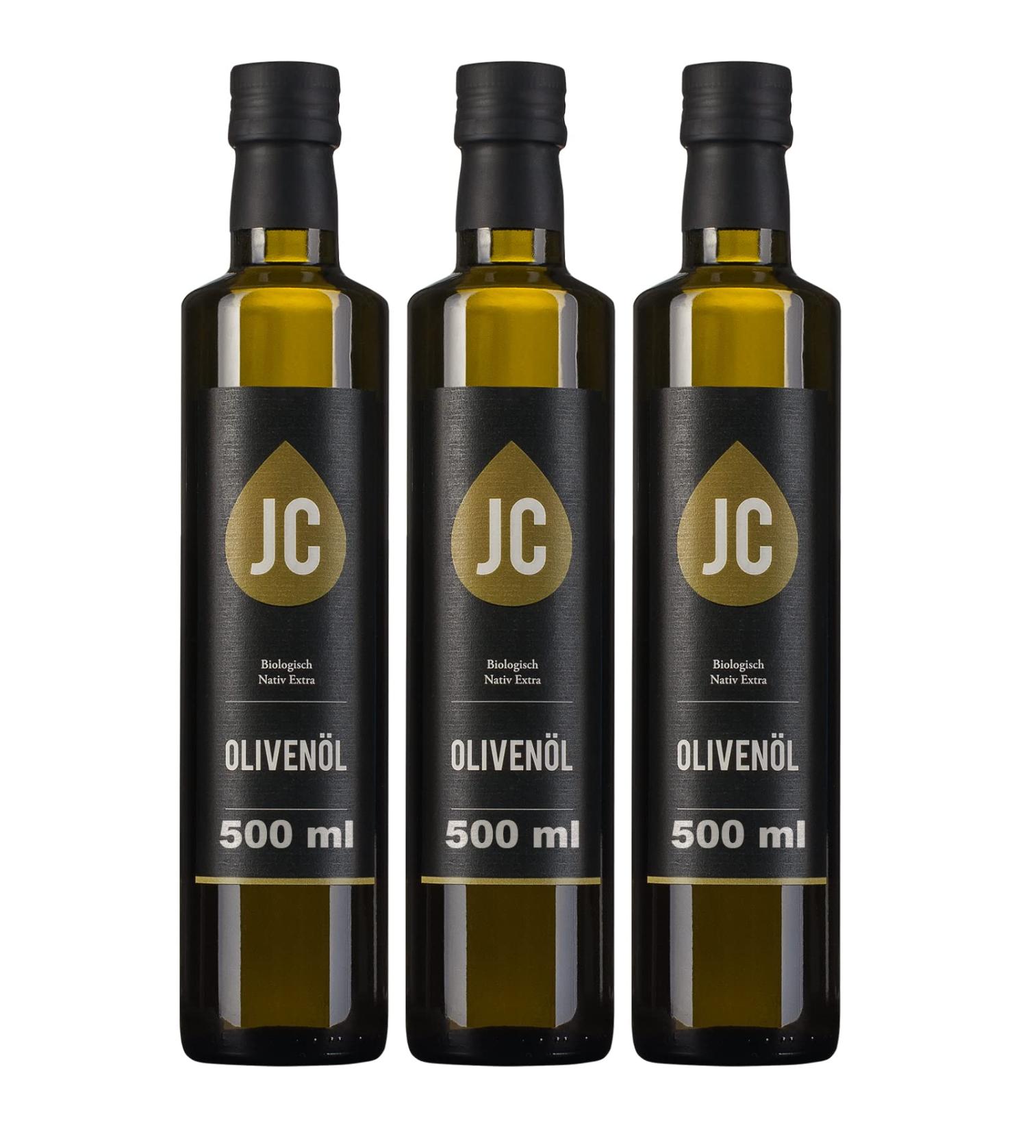 Buy JC Greek Extra Virgin Olive Oil - ORGANIC Kalamata PDO - Premium Quality - 3 x 500ml - Fast International Shipping - Buy Online on GoSupps.com