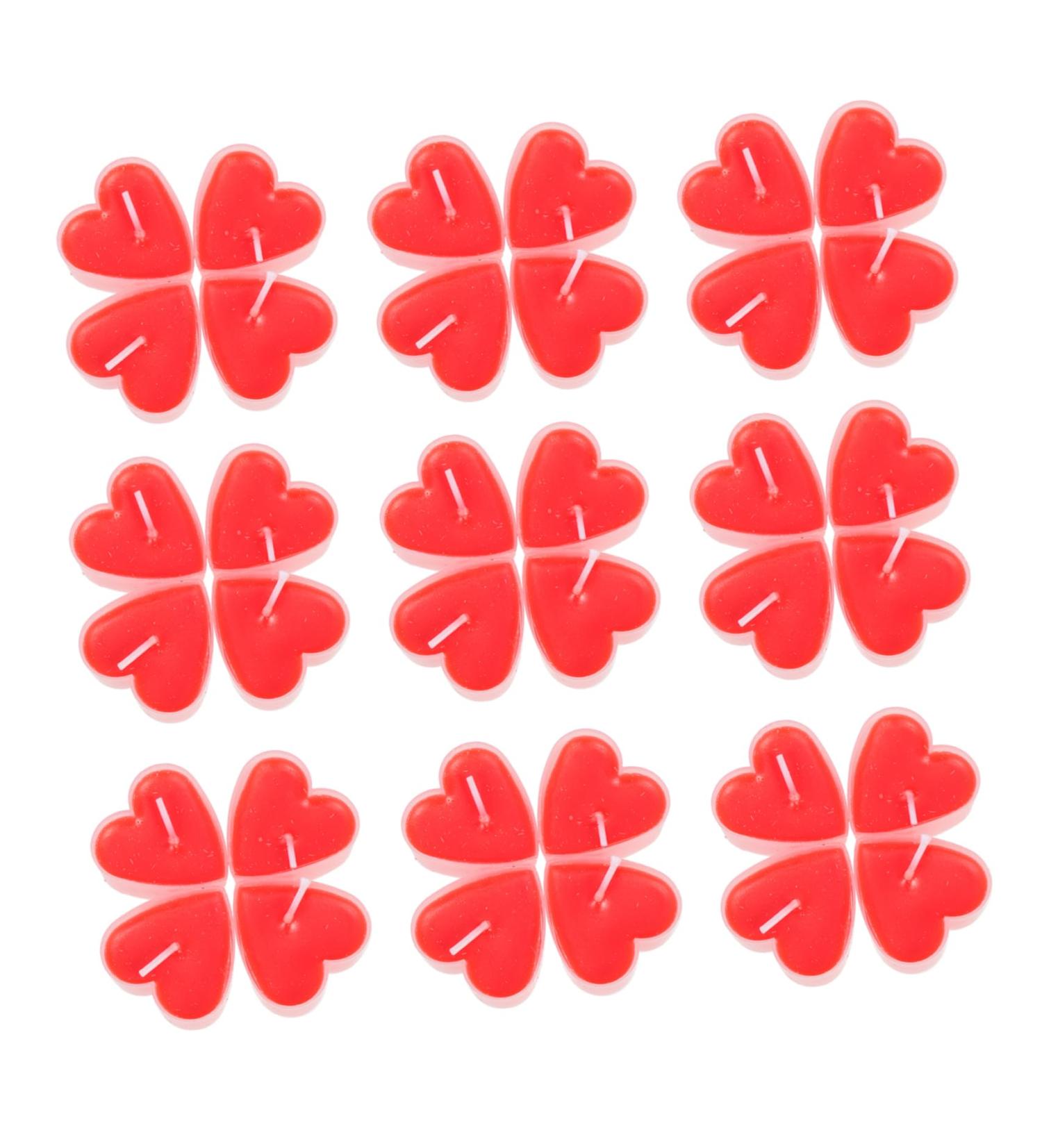 Zerodeko 36 Pcs Heart Shaped Scented Tealight Candles | Romantic Decor for Weddings Baths & Special Occasions - Buy Online on GoSupps.com