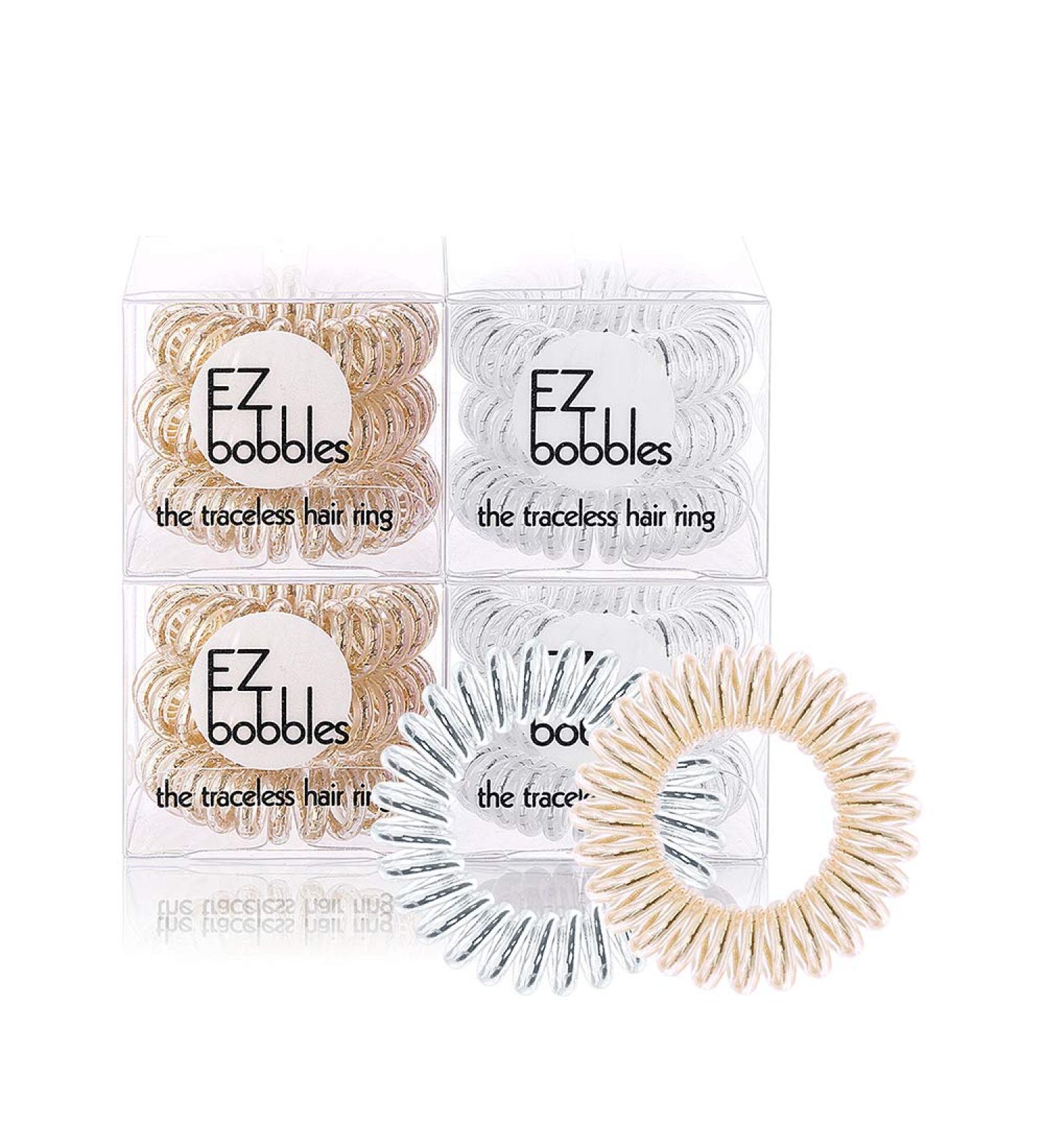 EZbobble 12 Pack Spiral Hair Ties - Telephone Cord Ponytail Holders for Girls & Women (Color Combination 3) | Best International Shipping - Buy Online on GoSupps.com