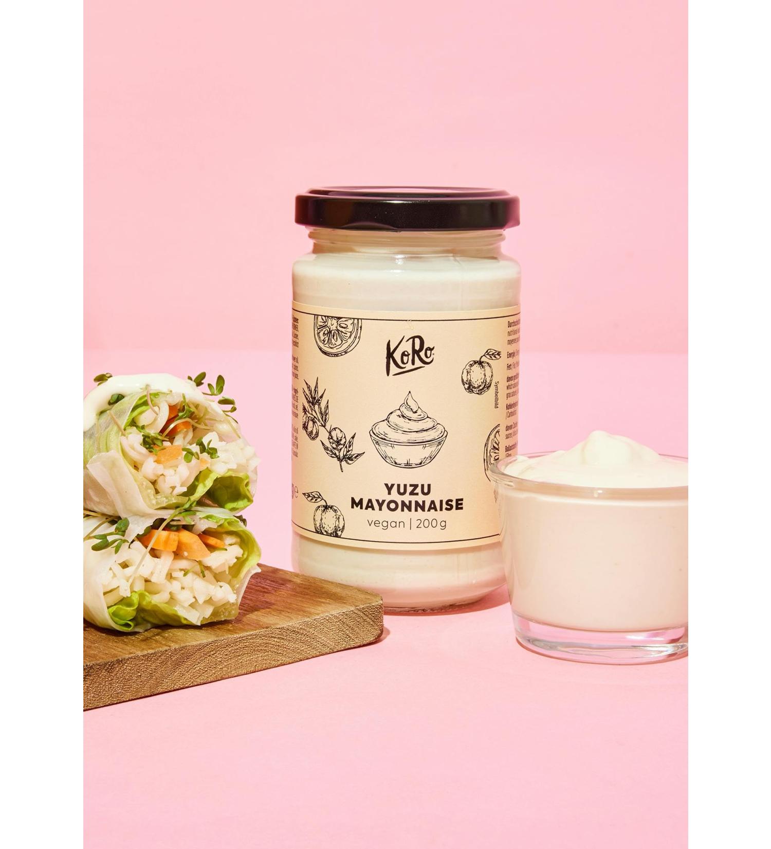  KoRo KoRo - Vegan Mayonnaise with Yuzu 200g - Fresh and tangy taste - Aromatic touch for burgers fries and salads - Egg-free - Buy Online on GoSupps.com