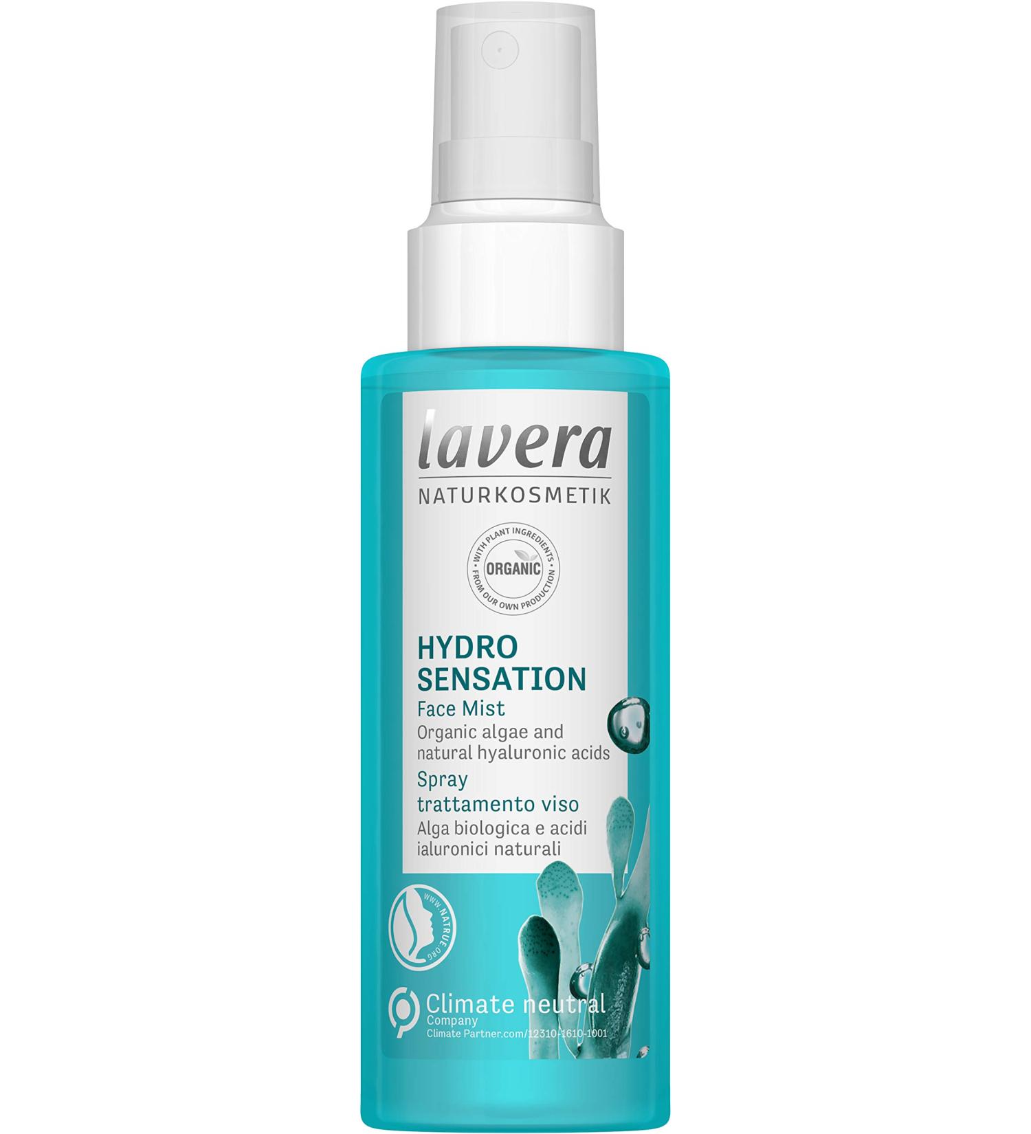 lavera Hydro Sensation Face Mist Organic Algae & Natural Hyaluron Acids Natural Cosmetics Vegan certified 100ml