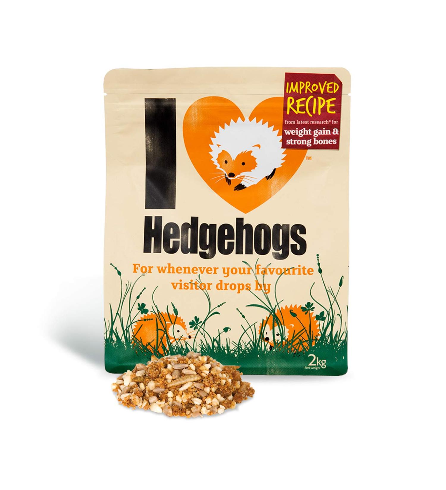 Hedgehog Food 2kg - Jacobi Jayne I Love Hedgehogs - Nutritious Semi-Moist Blend for Garden Adults & Baby Hedgehogs - Rich in Taste and Healthy for Bones and Teeth - Buy Online on GoSupps.com
