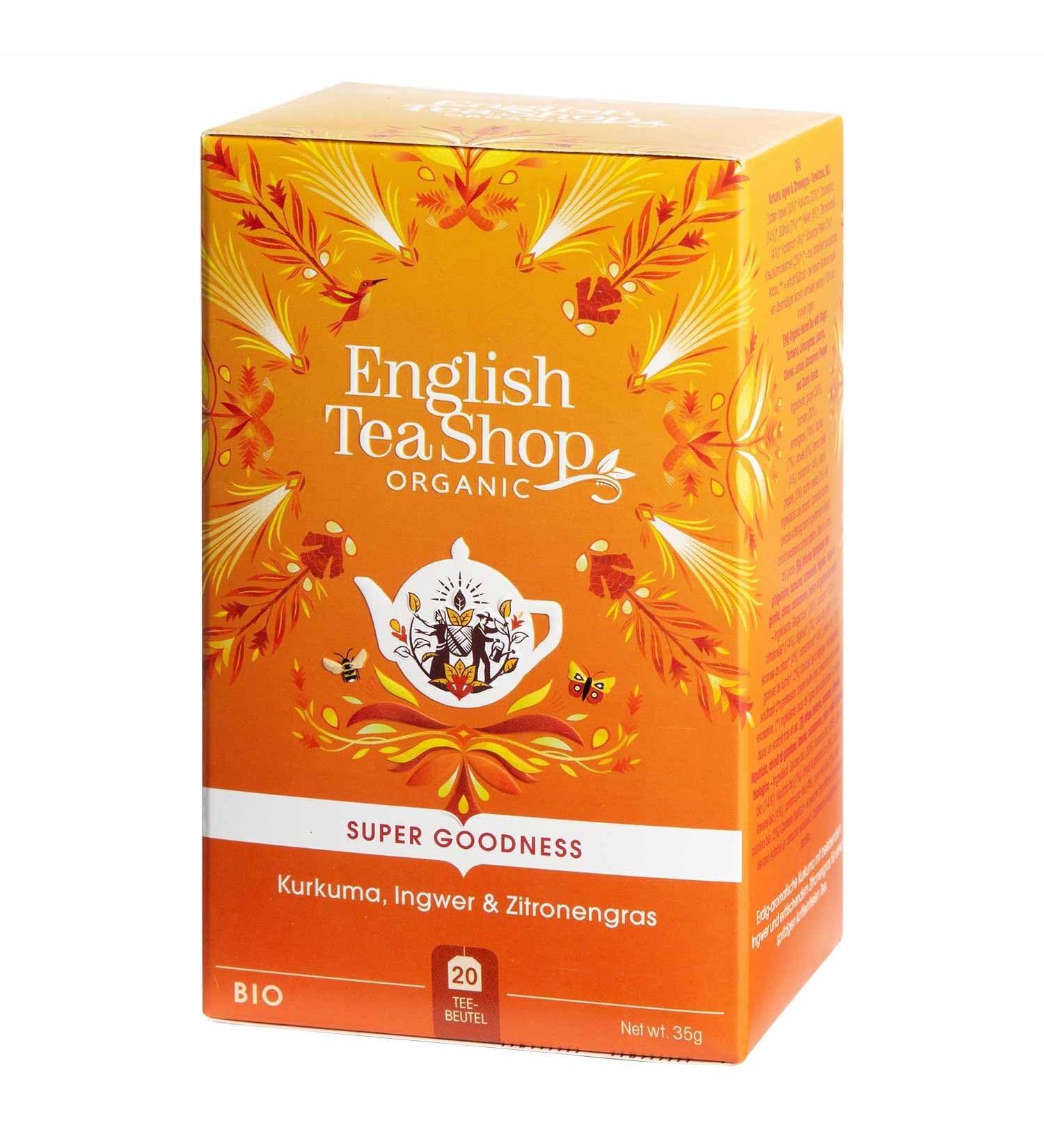English Tea Shop English Tea Shop - Infusion Ginger Turmeric Organic Lemongrass - Box of 20 sachets of organic ginger turmeric herbal tea