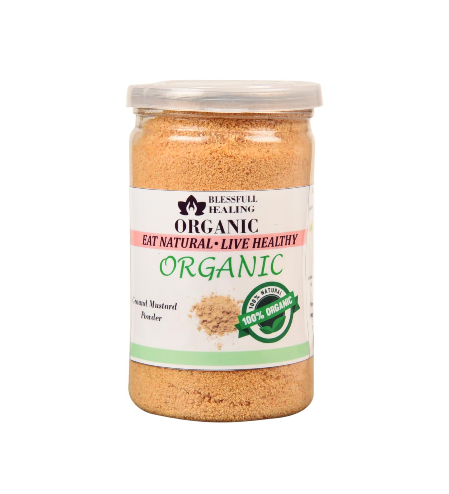Blessfull Healing Organic Ground Mustard Powder 100 Gram (Packing May Vary) 100 Gram 3.35 oz