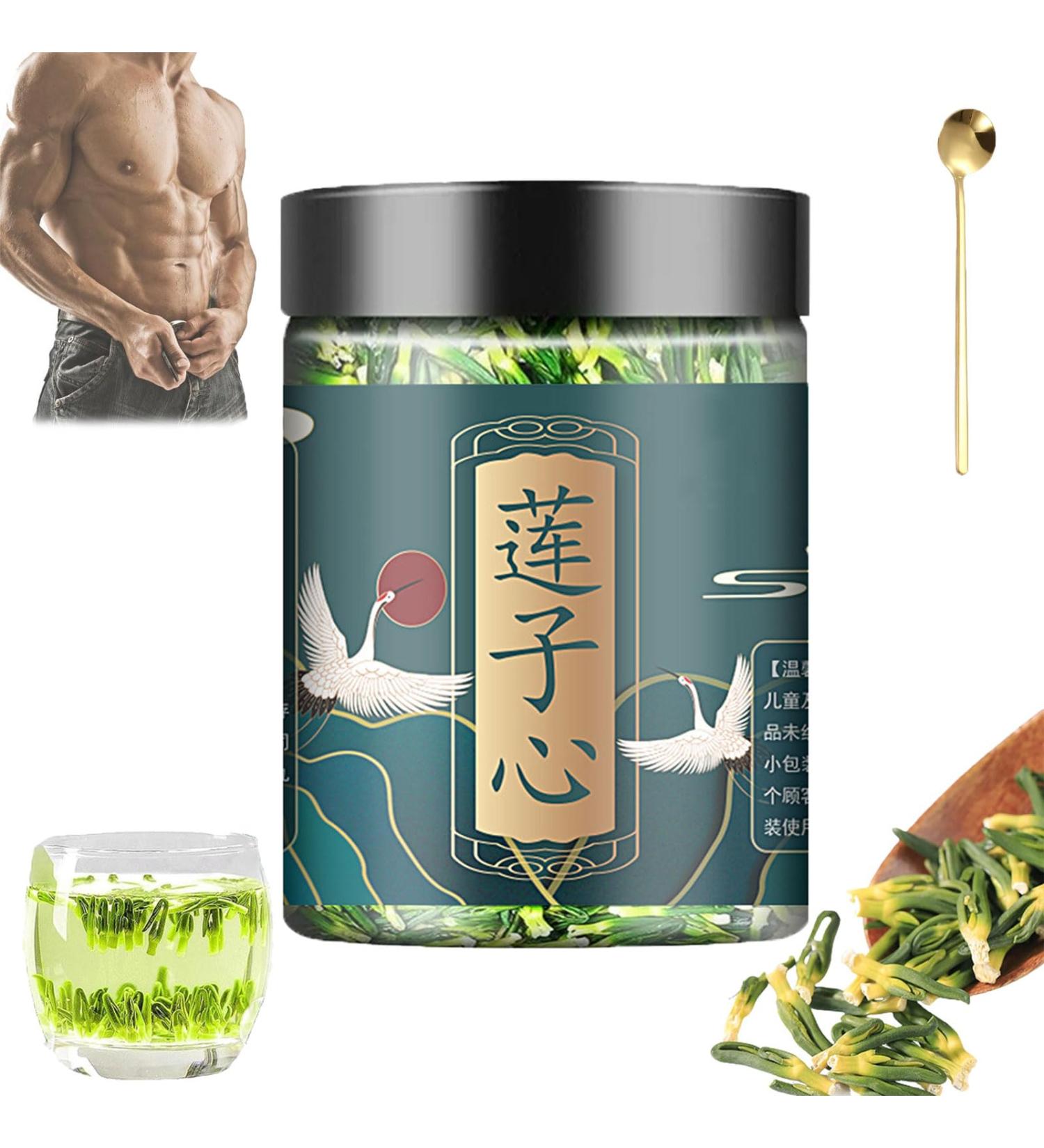 Lotus Seed Core Tea for Men Natural Lotus Seed Heart Tea Lian Zi Xin Tea Dried Lotus Plumule Lotus Embryo Tea Men's Essentials Pure Chinese Herbal Tea (1Pcs) - Buy Online on GoSupps.com