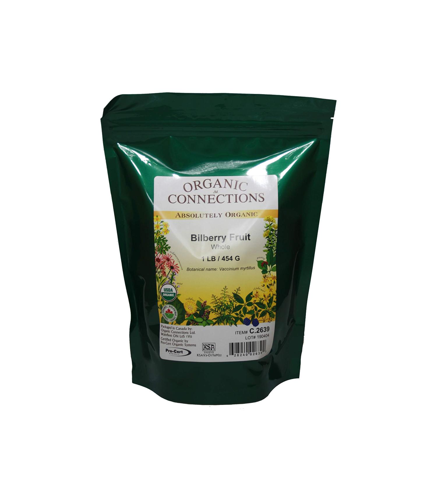 Organic Connections Bilberry Fruit Whole Organic (1 lb)