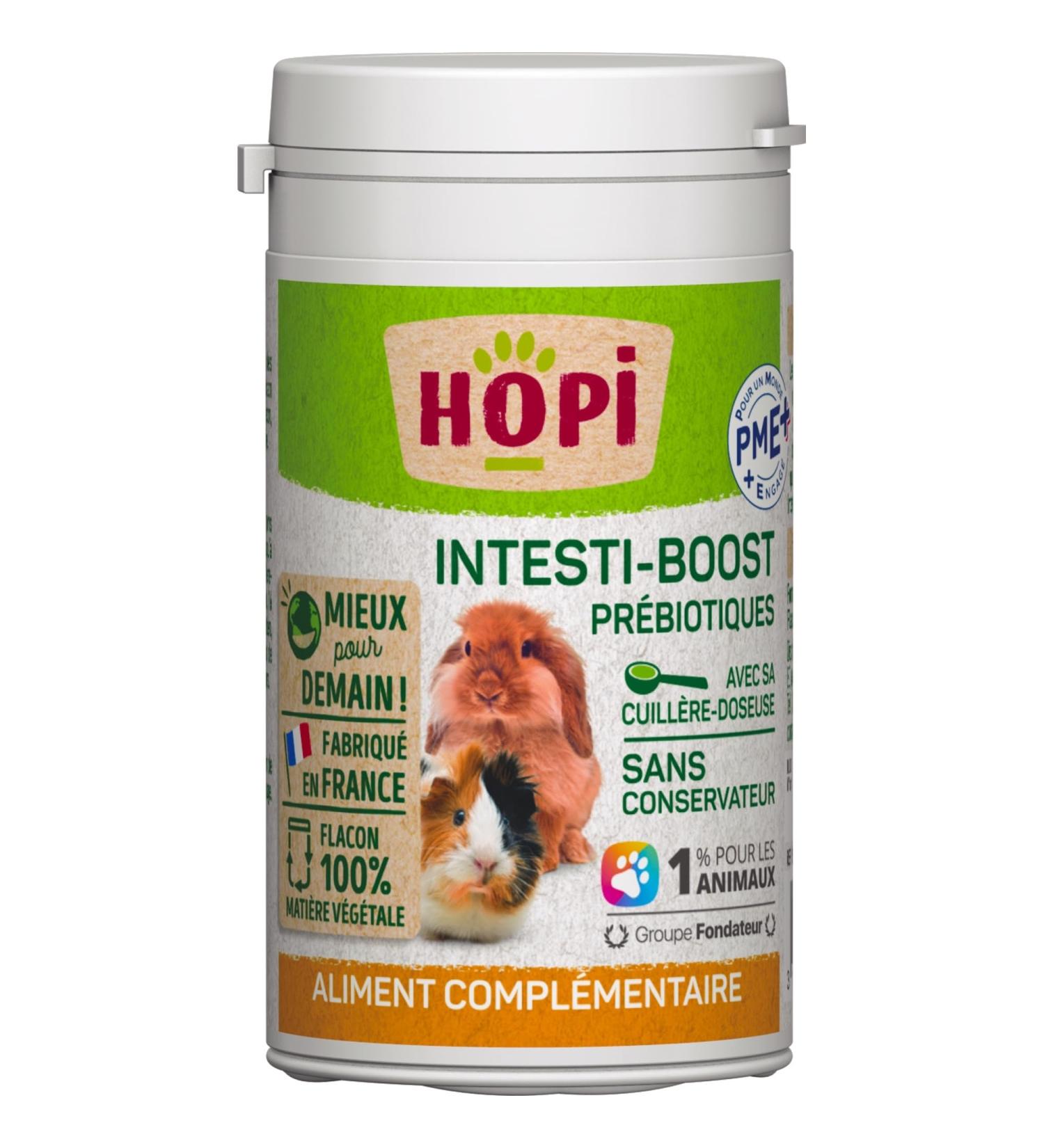 HOPI Complementary food for Rodents - IntestiBoost Powder 70 GR - Promotes the Digestion of Small Mammals and Reduces Stress - Preservative-free and 100% Natural - Made in France - Buy Online on GoSupps.com