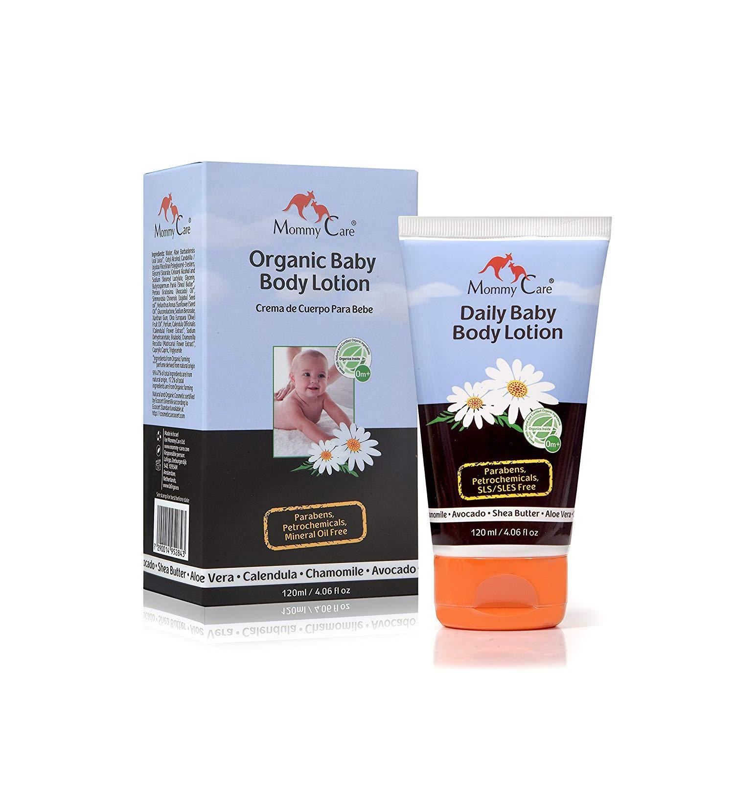 Mommy Care Organic Baby Body Lotion - Moisturizing & Soothing Formula with Calendula & Aloe Vera 120ml - Buy Online on GoSupps.com