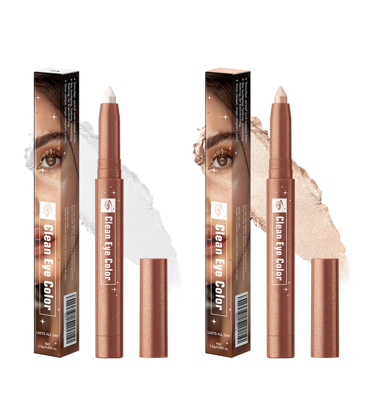 2pcs Waterproof Eye Pencil Matte Black Eye Liner with Intense Color Smudge-proof Eyeliner Smooth and Creamy Texture 12h+ Hold Waterproof Black Eye Pencil (01+02) - Buy Online on GoSupps.com