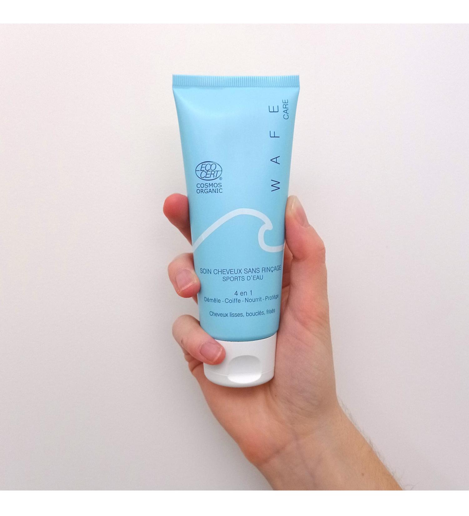  WAFE Care 4-in-1 Leave-In Care Cream - Hair Damaged by Chlorine and Salt - 99% Natural - Made in France - Special Water Sports - Buy Online on GoSupps.com