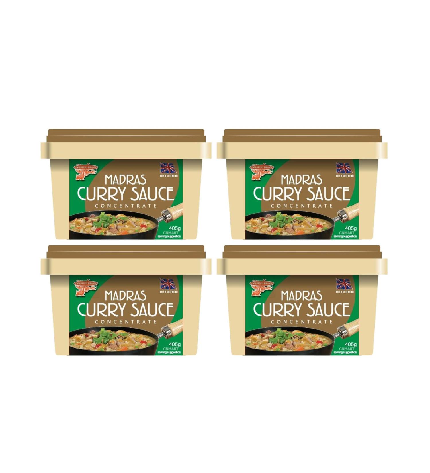 Goldfish Madras Original Curry Sauce Concentrate 405g (Pack of 4) by CNMART - Buy Online on GoSupps.com