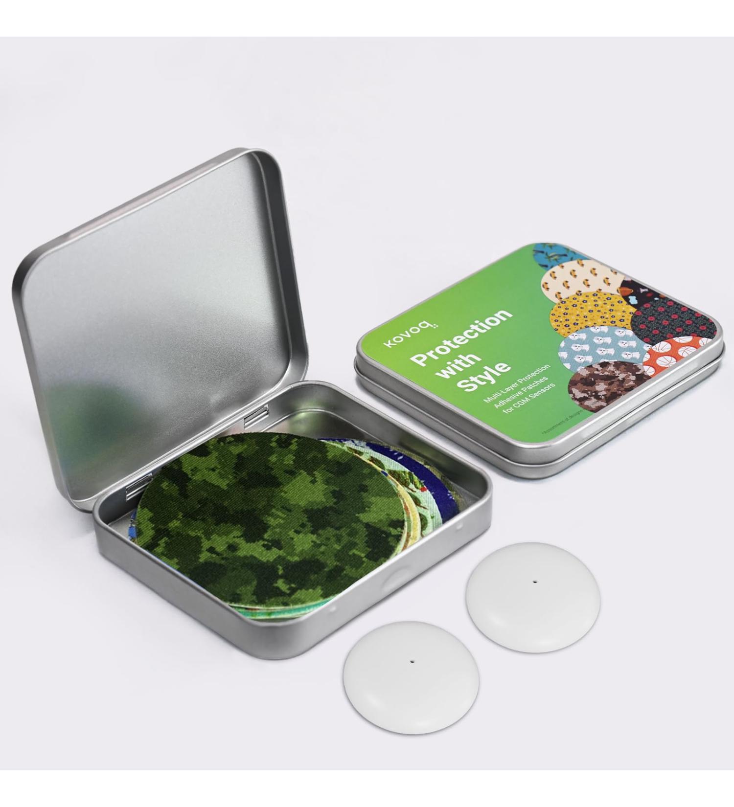 Buy Kovoq Freestyle Libre Sensor Protection Bowl & 10 Colorful Sensor Overpatches | CGM Glucose Monitor Accessories - Multiple Patterns Available - Buy Online on GoSupps.com