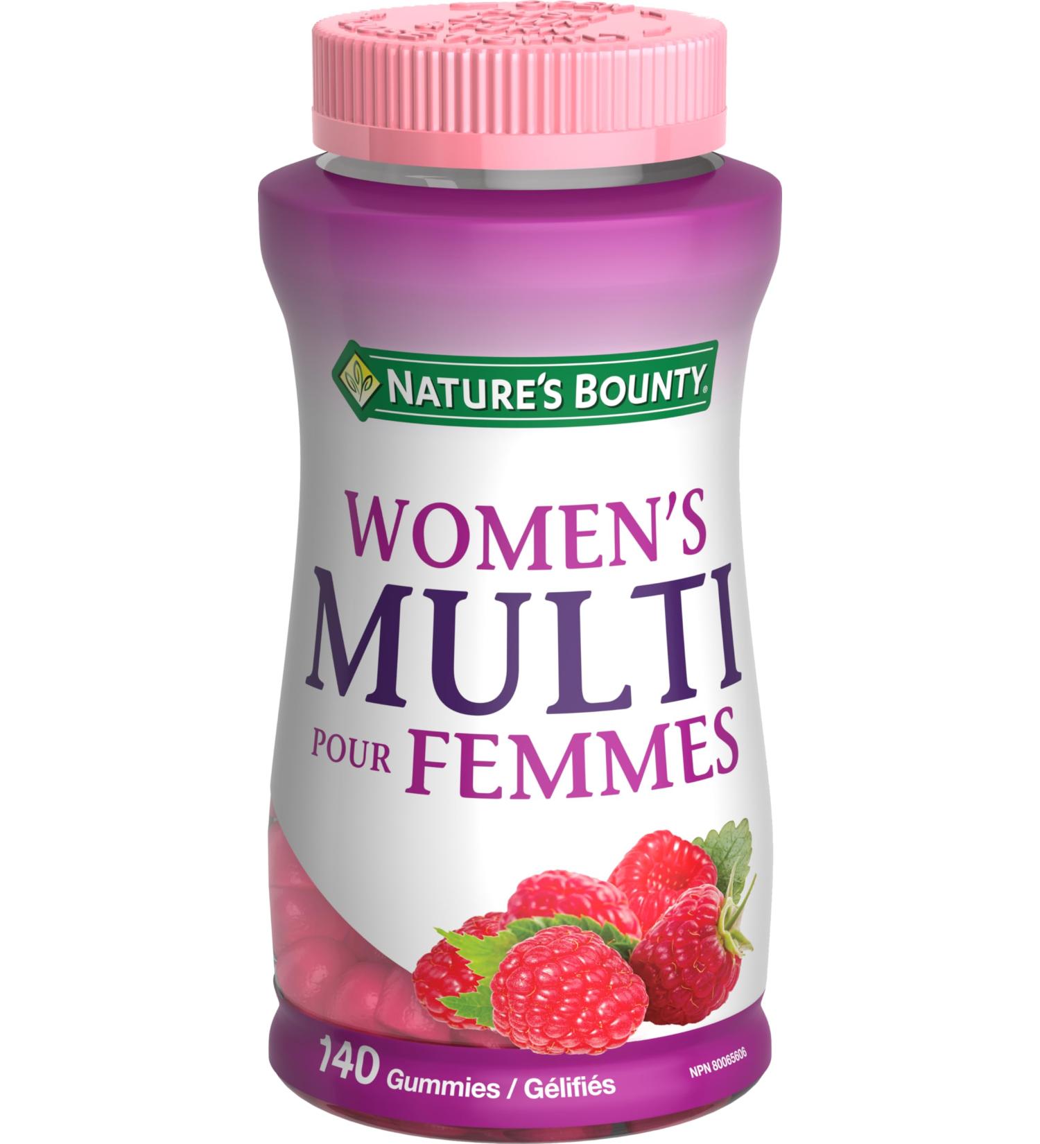 Nature's Bounty Women's Multivitamin Gummies Helps Maintain Eyesight Skin and Immune Function Helps in Development of Bone Cartilage Teeth and Gums Helps Thyroid Gland Function 140 Gummies - Buy Online on GoSupps.com